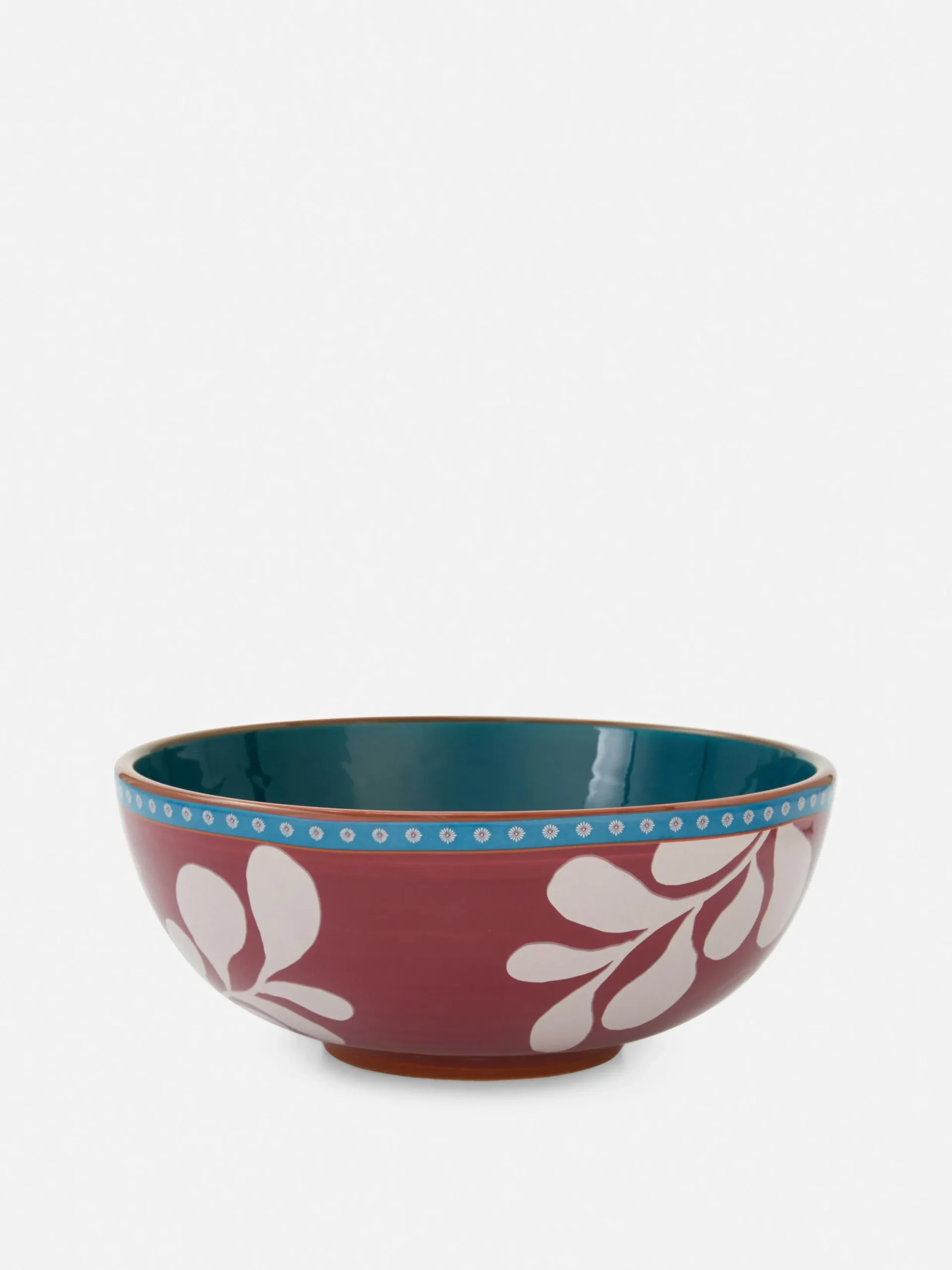 Assiettes, Bols Et Plats|Art De La Table|Primark Bol à Céréales à Motif Floral Stylisé Bordeaux