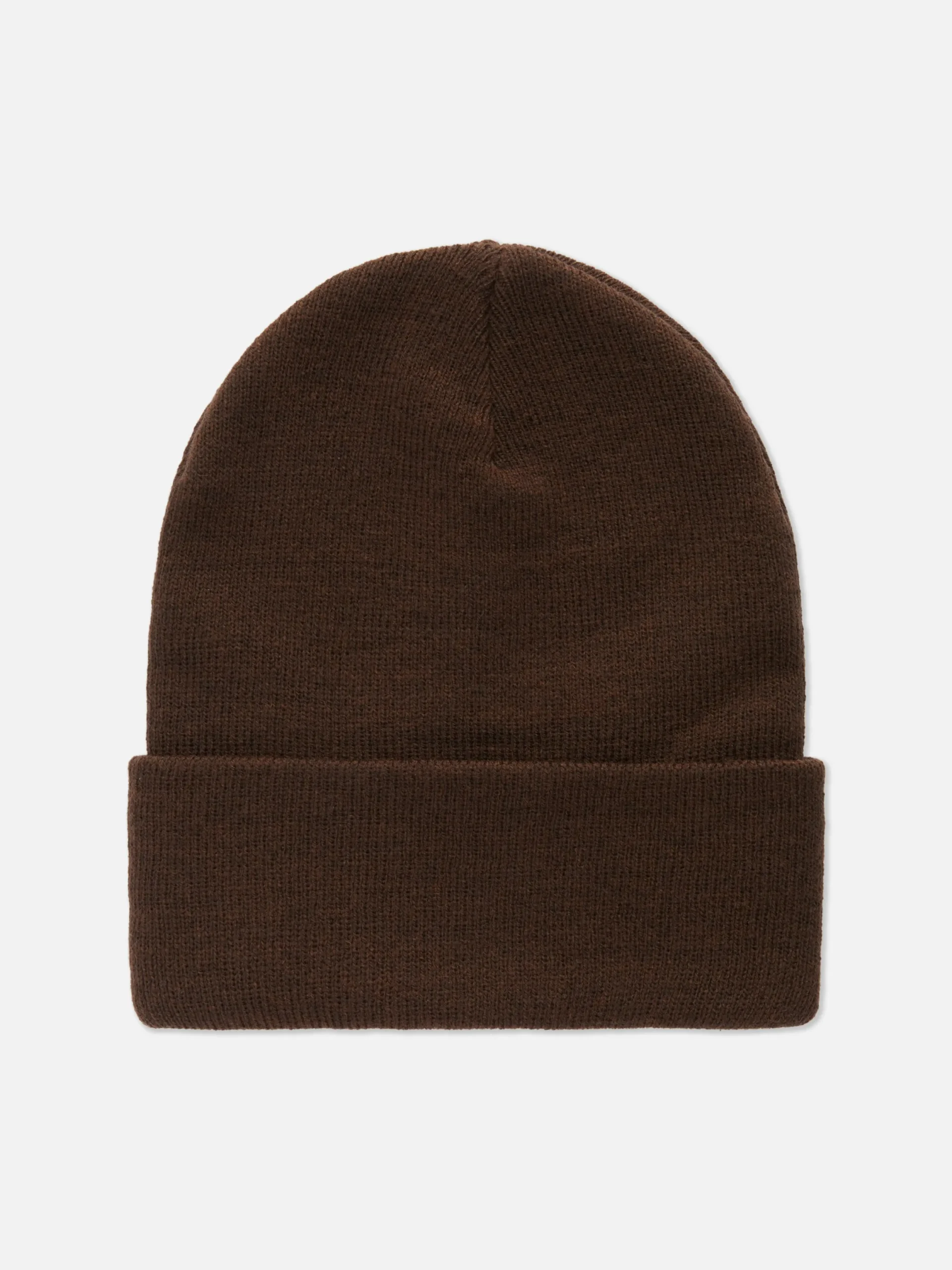 Chapeaux, Gants Et Écharpes|Primark Bonnet à Large Revers Chocolat