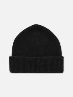 Chapeaux, Gants Et Écharpes|Primark Bonnet En Grosse Maille à Revers Noir