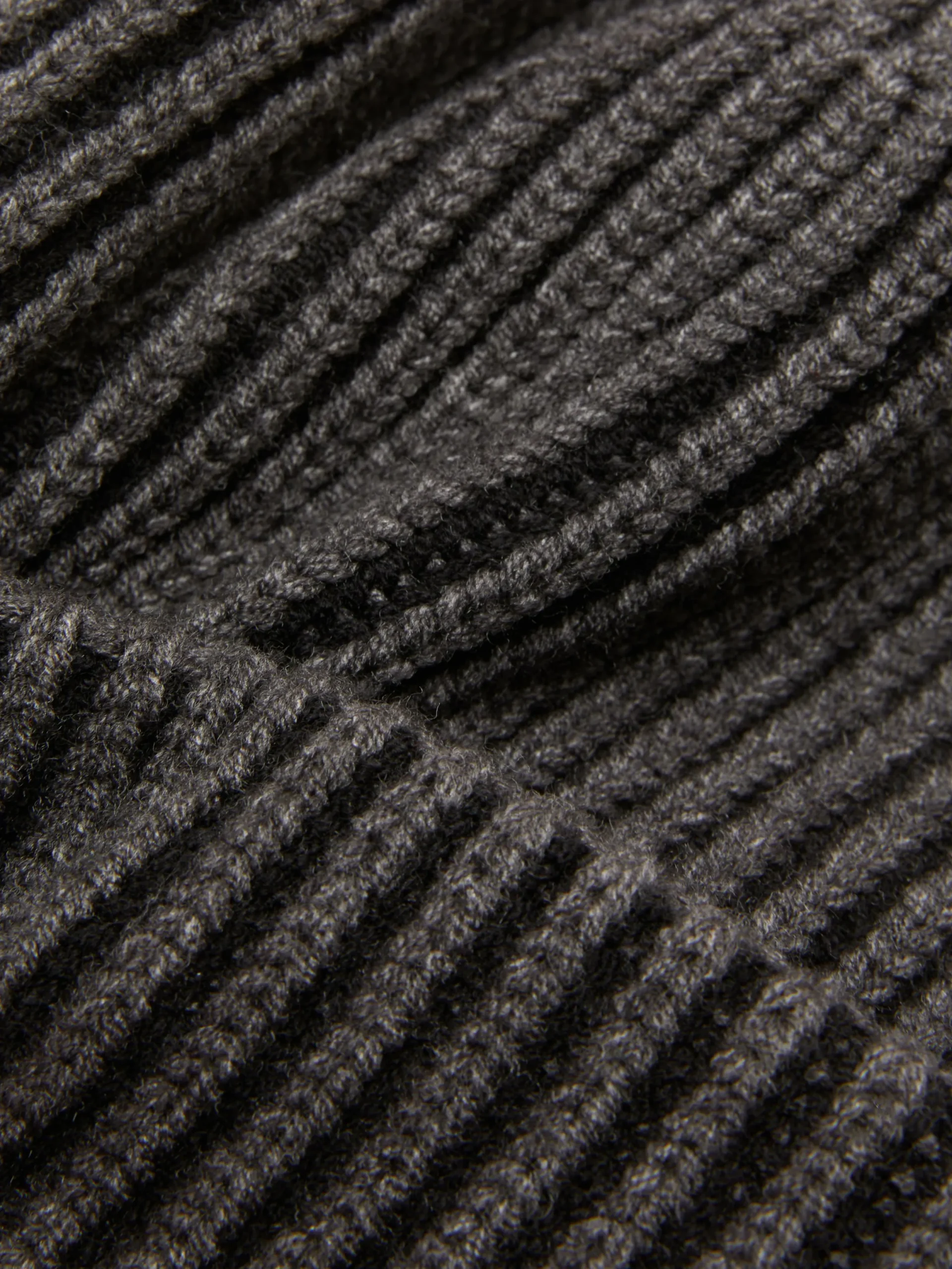 Chapeaux, Gants Et Écharpes|Primark Bonnet En Tricot Côtelé Kem Anthracite