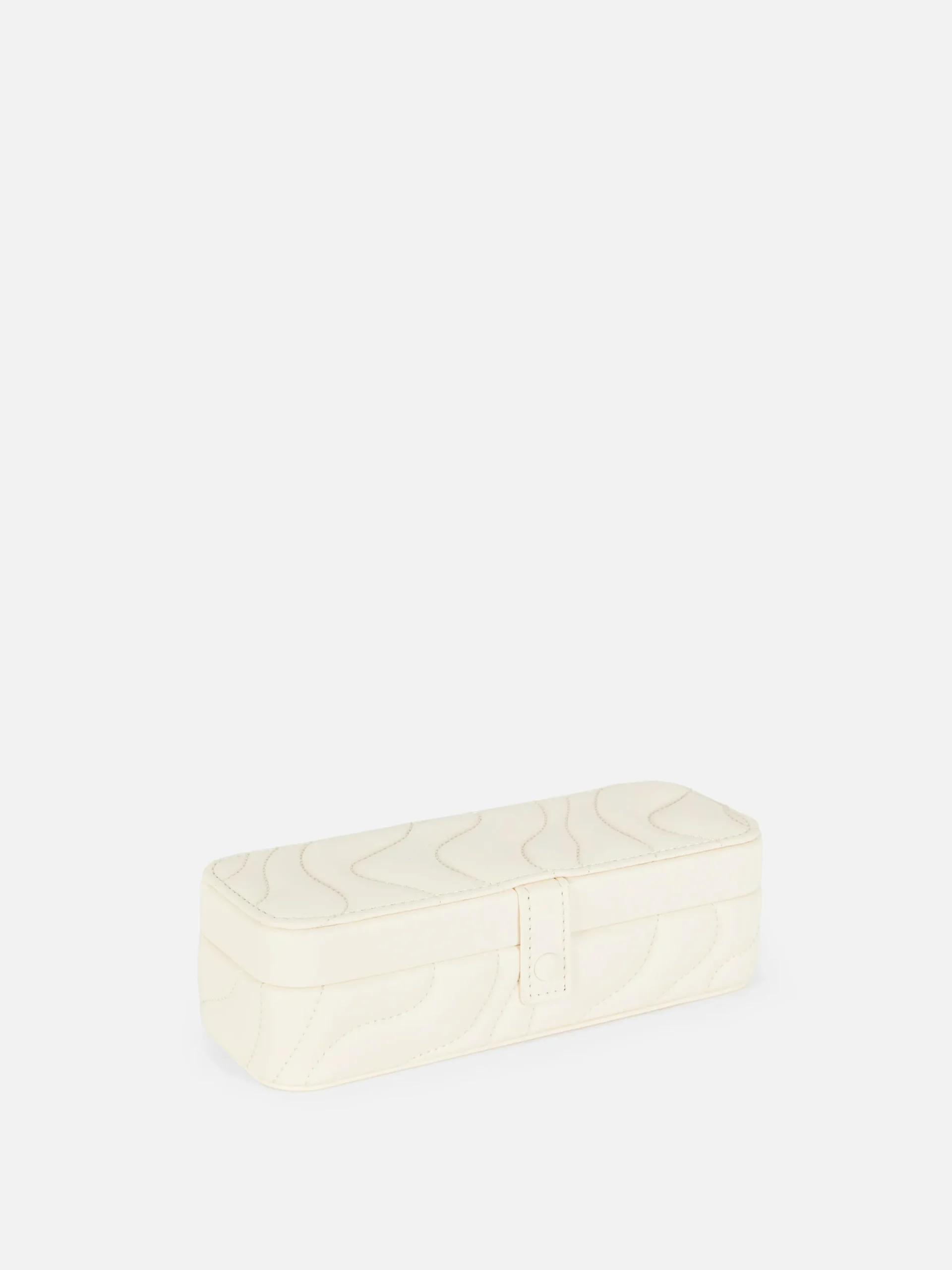 Boîtes Et Paniers|Primark Boîte à Bijoux Matelassée Ondulée Écru