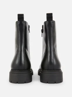Bottes|Primark Bottes De Motard à Lacets Noir