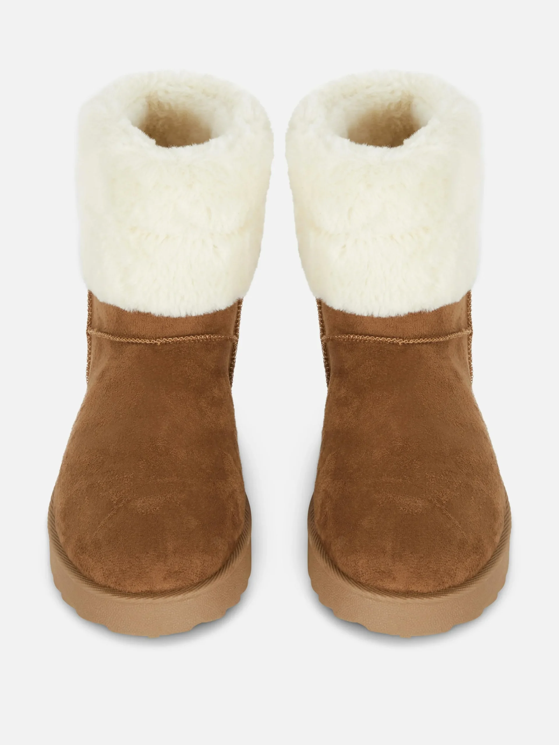 Bottes|Primark Bottes Doublées En Fausse Fourrure Fauve