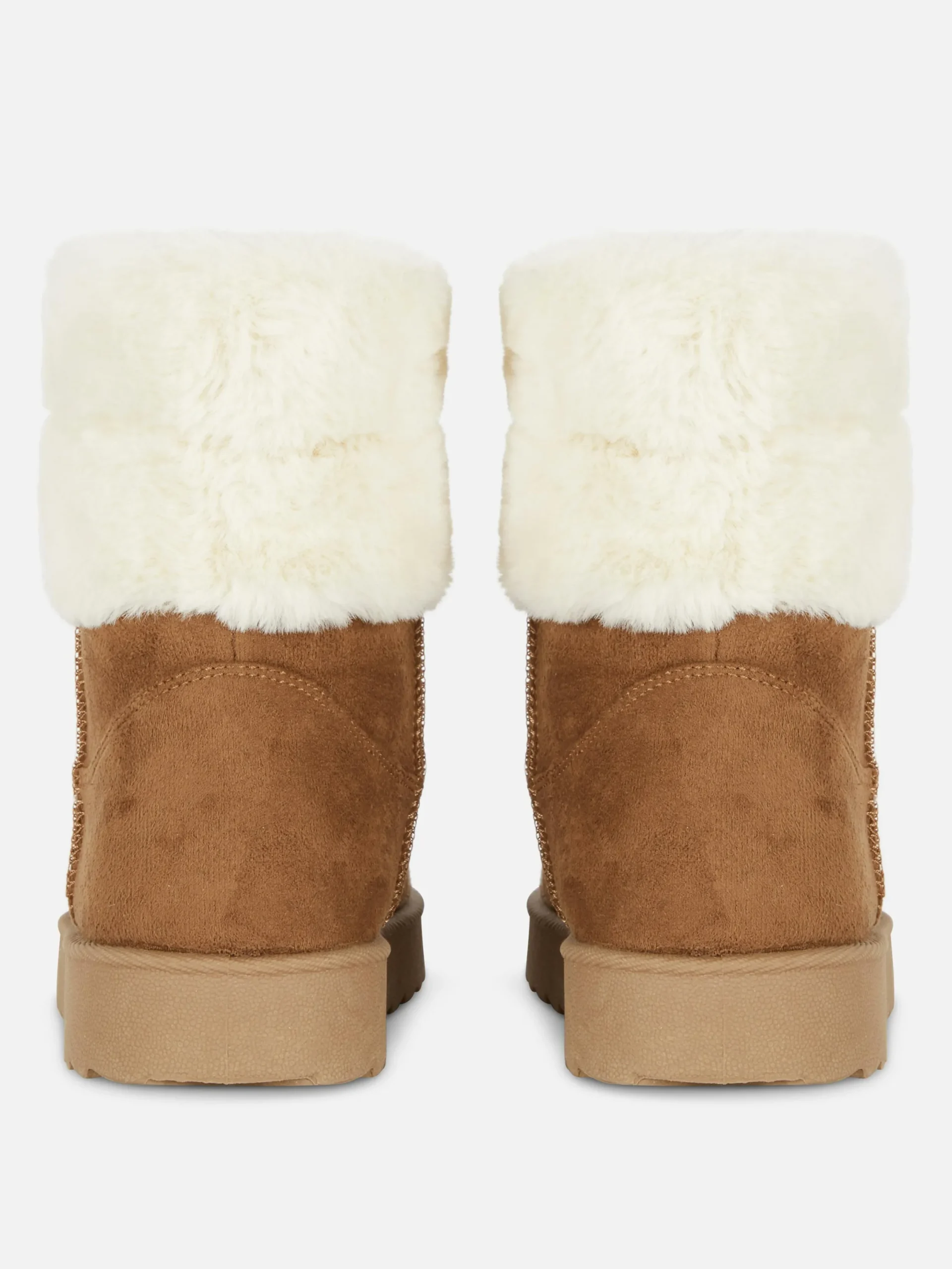 Bottes|Primark Bottes Doublées En Fausse Fourrure Fauve