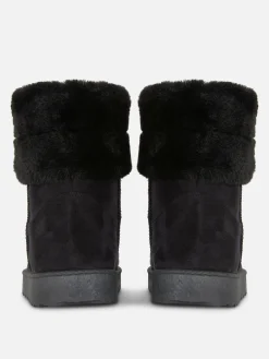 Bottes|Primark Bottes Doublées En Fausse Fourrure Noir
