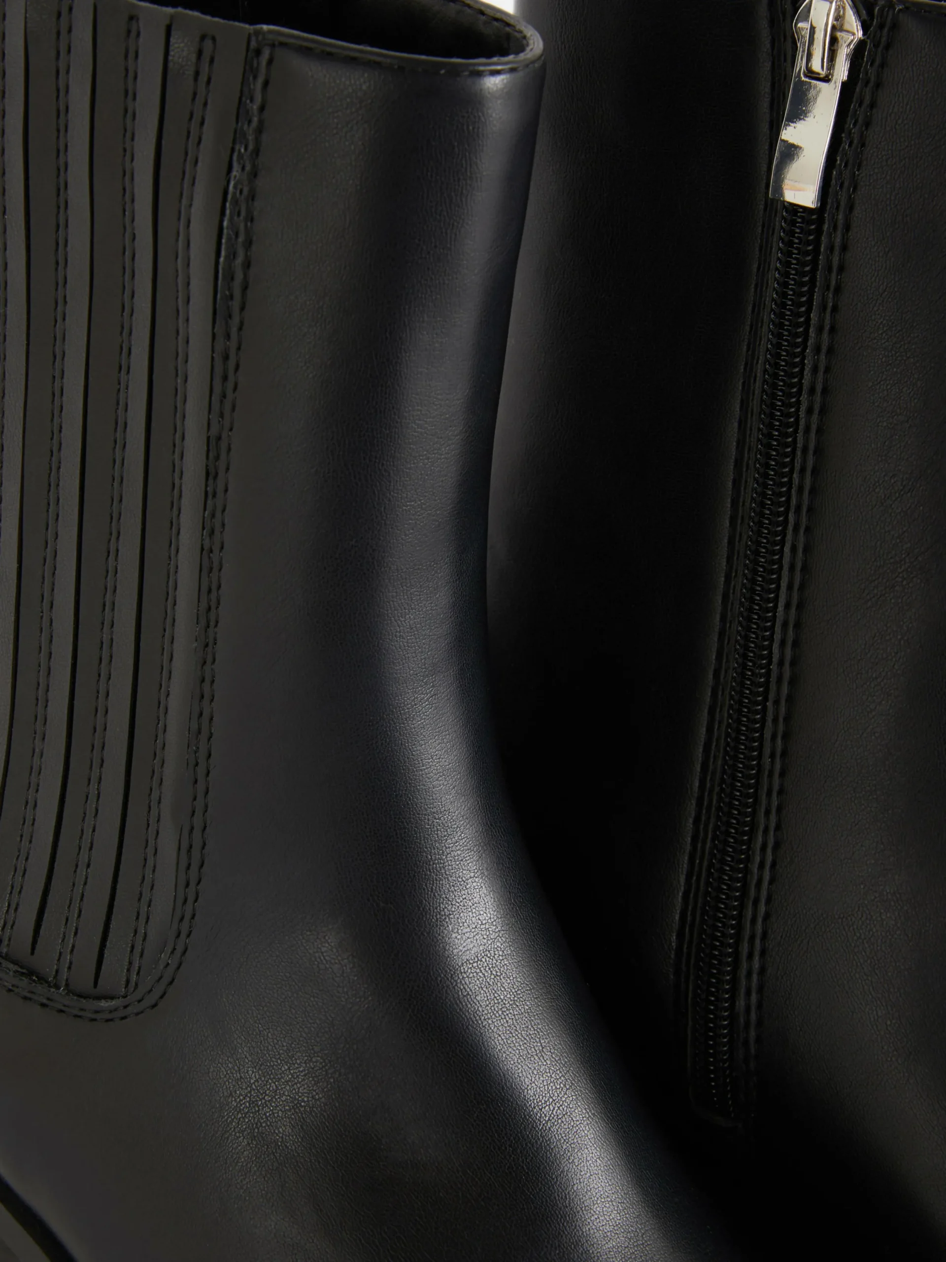 Bottes|Primark Bottes Santiags En Simili Cuir Noir