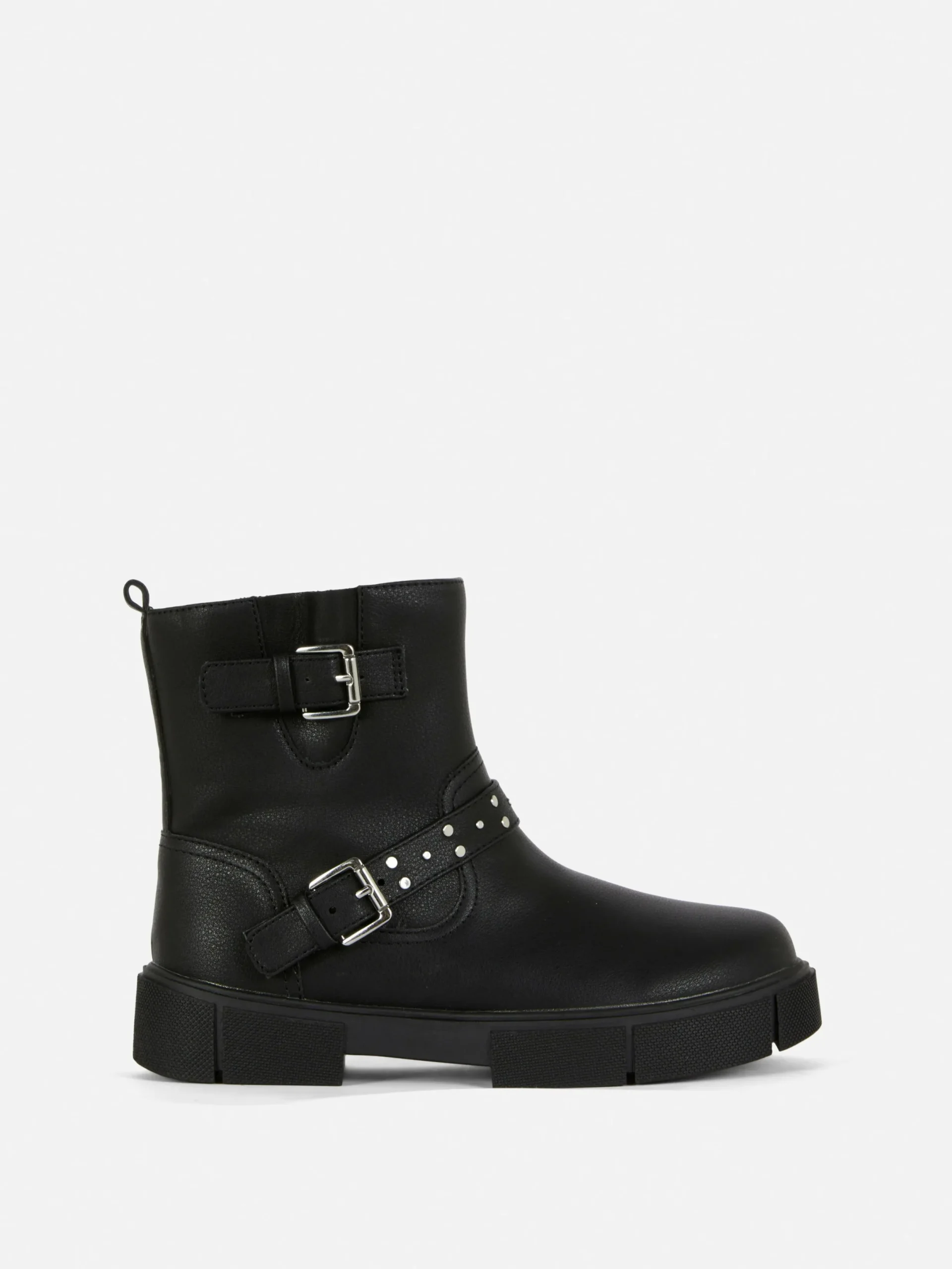 Bottes Et Bottes En Caoutchouc|Primark Bottines Avec Bride à Boucle Noir