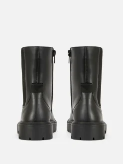 Bottes Et Bottes En Caoutchouc|Primark Bottines Chelsea à Bout Rond Noir