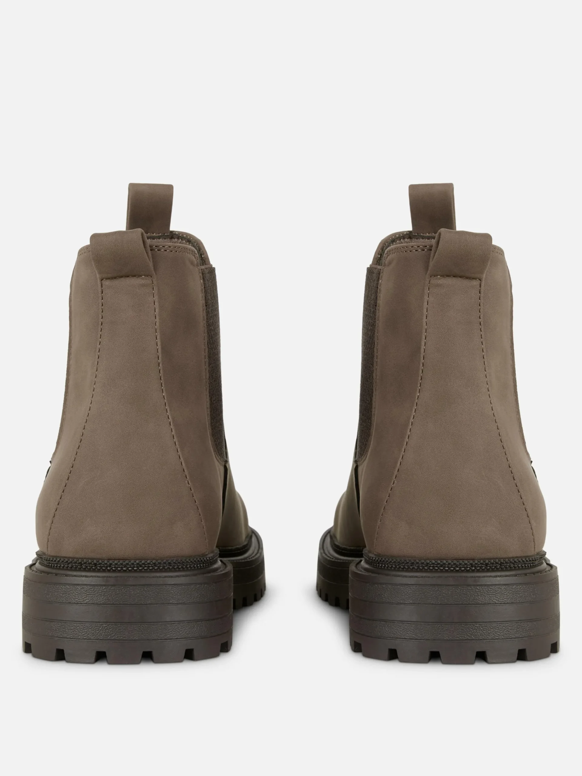 Bottes|Primark Bottines Chelsea à Semelle épaisse Marron