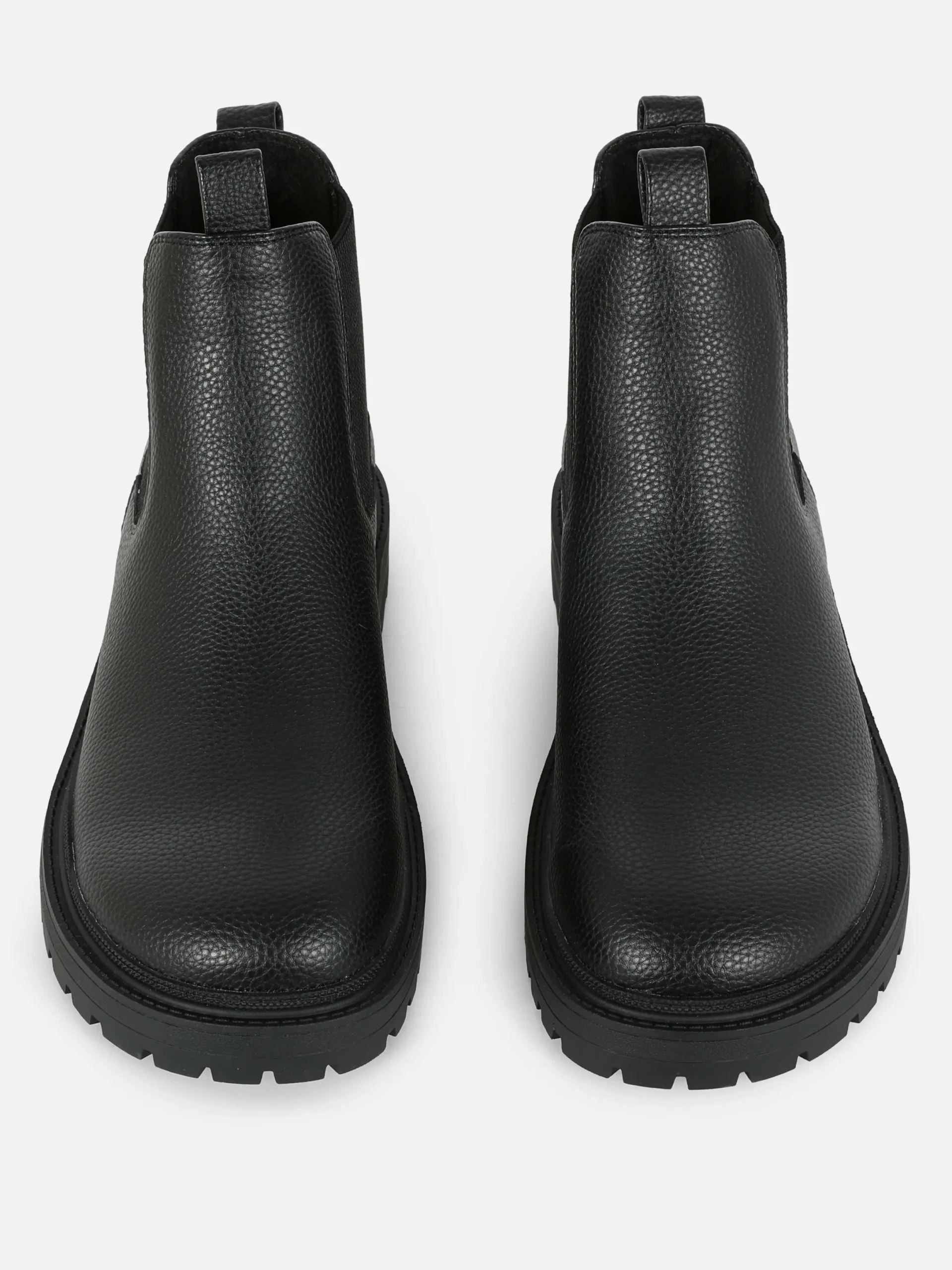 Bottes|Primark Bottines Chelsea En Simili Cuir Noir