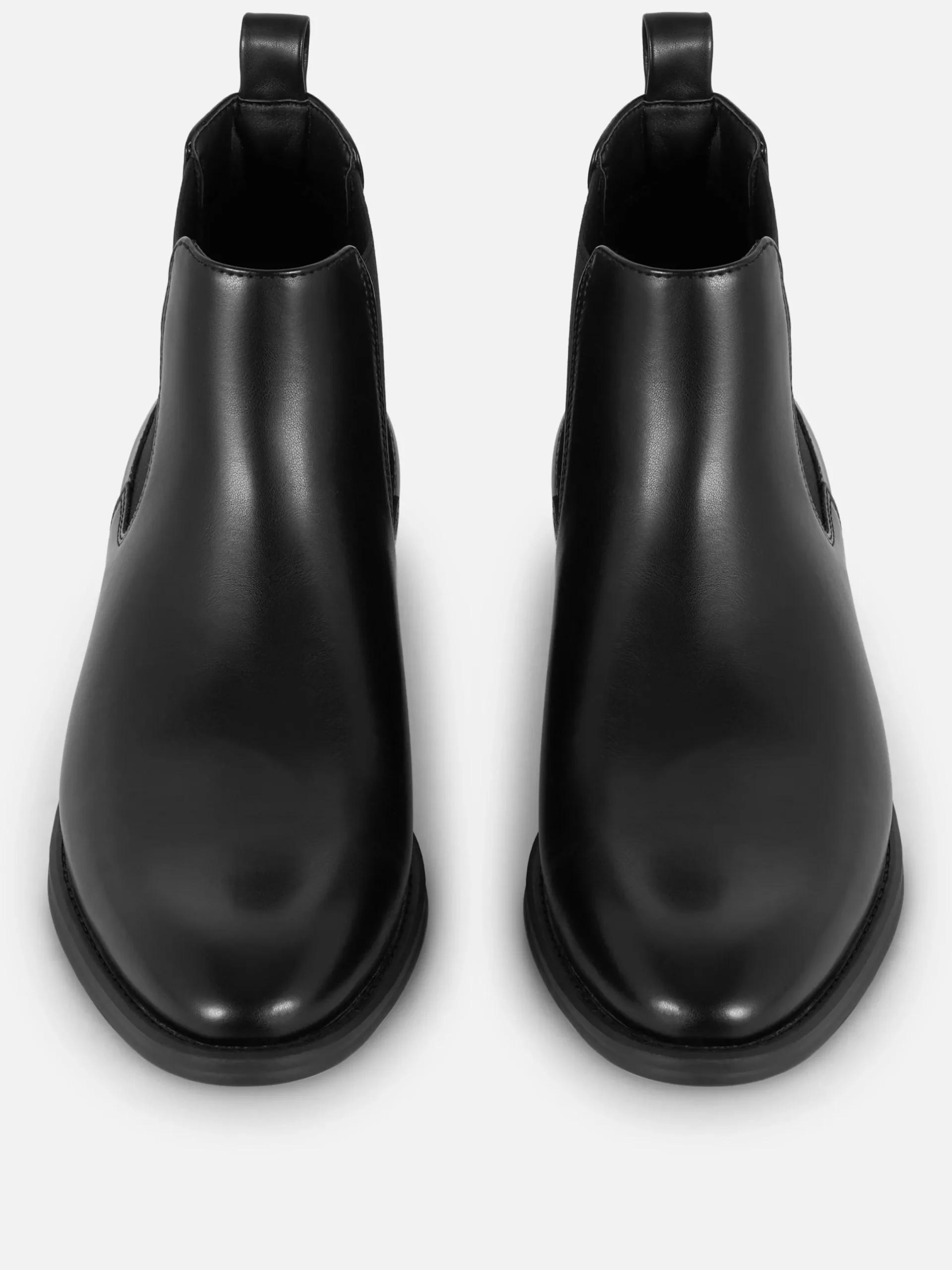 Bottes|Primark Bottines Chelsea En Simili Cuir Noir