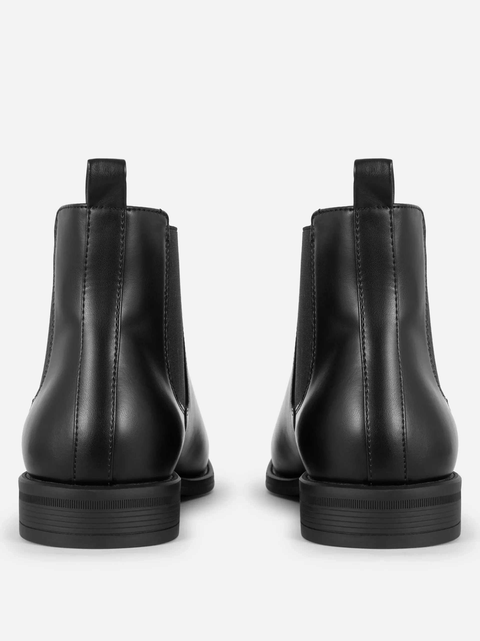Bottes|Primark Bottines Chelsea En Simili Cuir Noir
