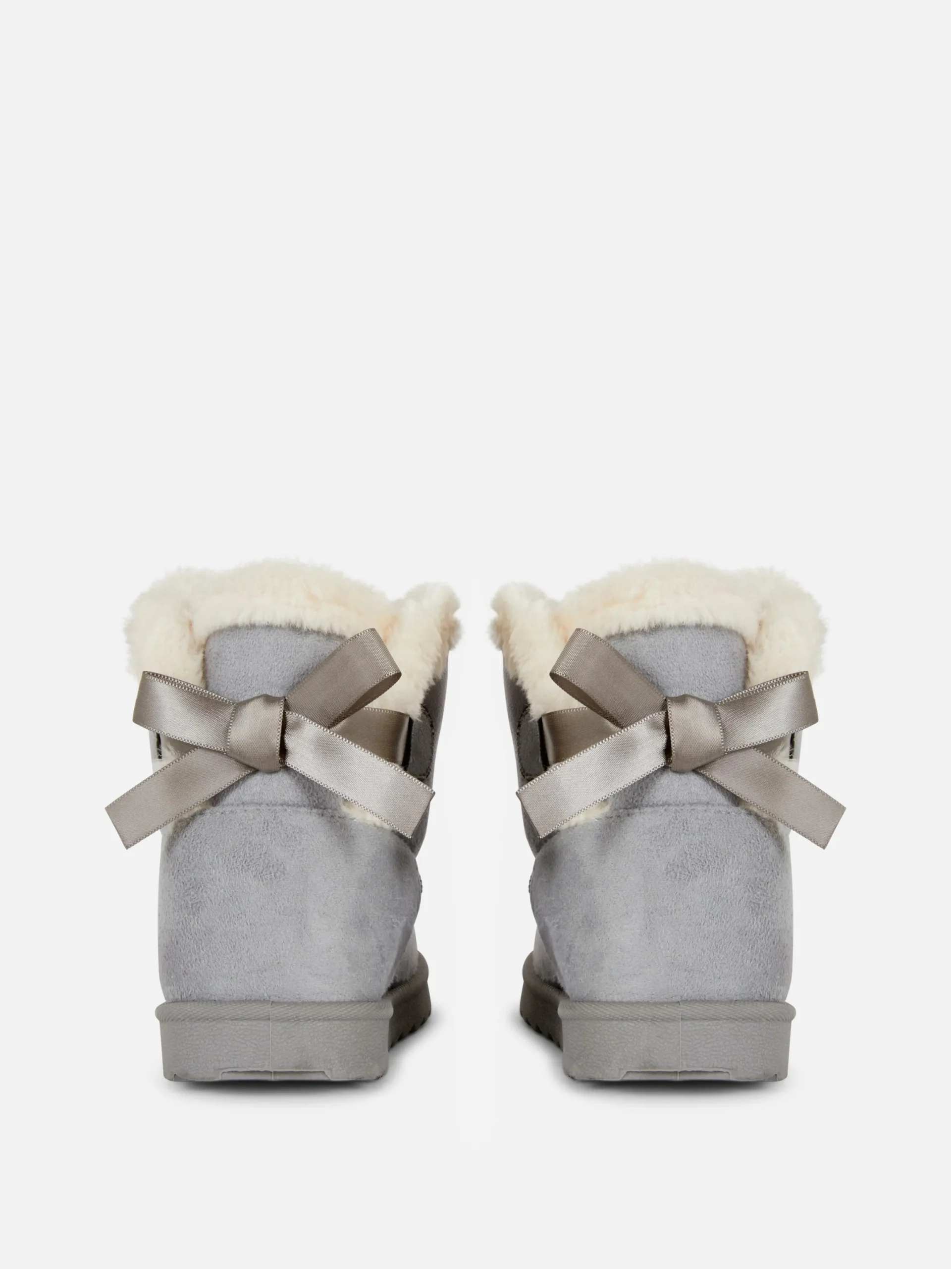 Bottes Et Bottes En Caoutchouc|Primark Bottines Ornées D'un Nœud Gris