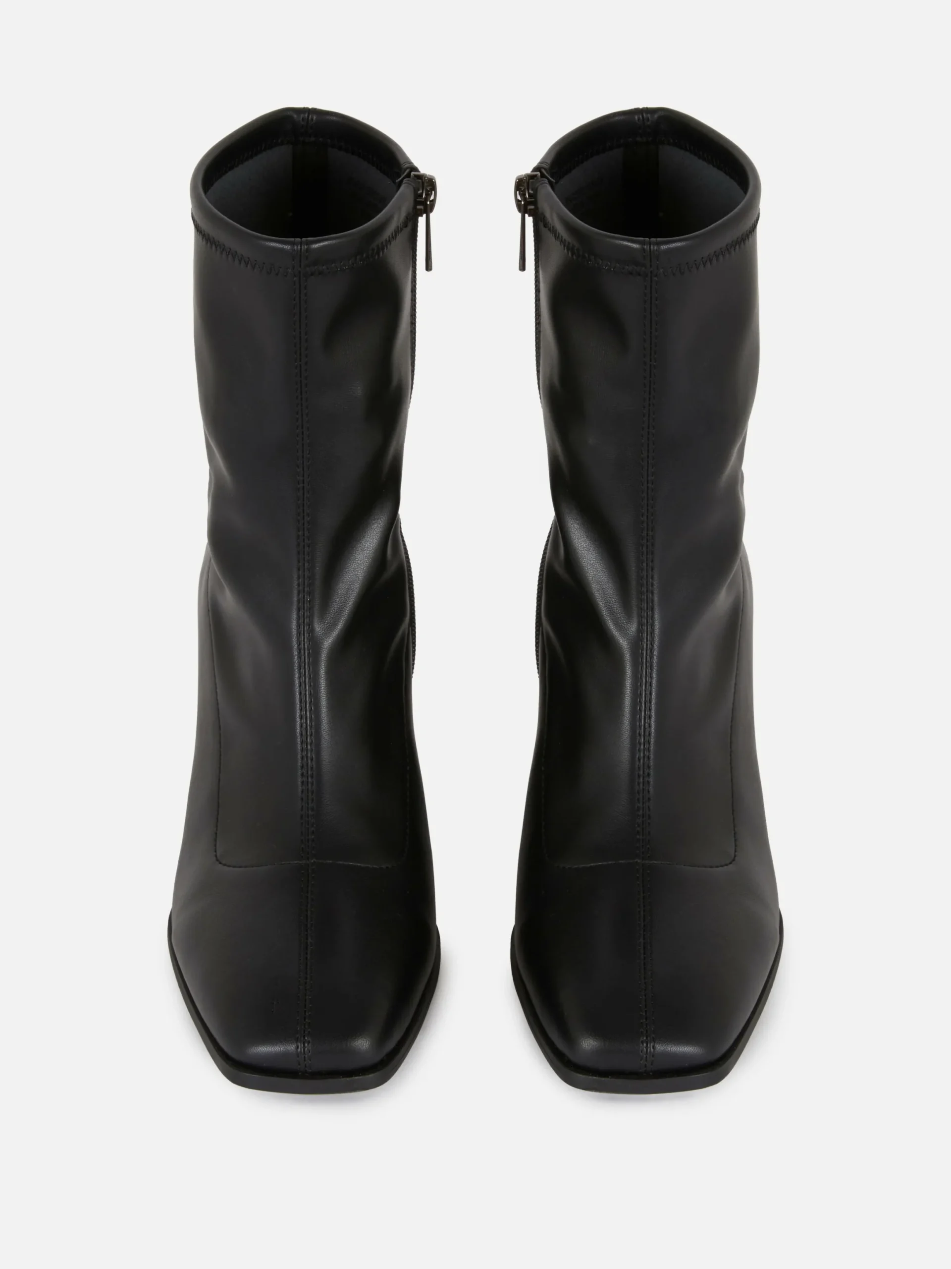 Bottes|Primark Bottines Stretch à Bout Carré Noir