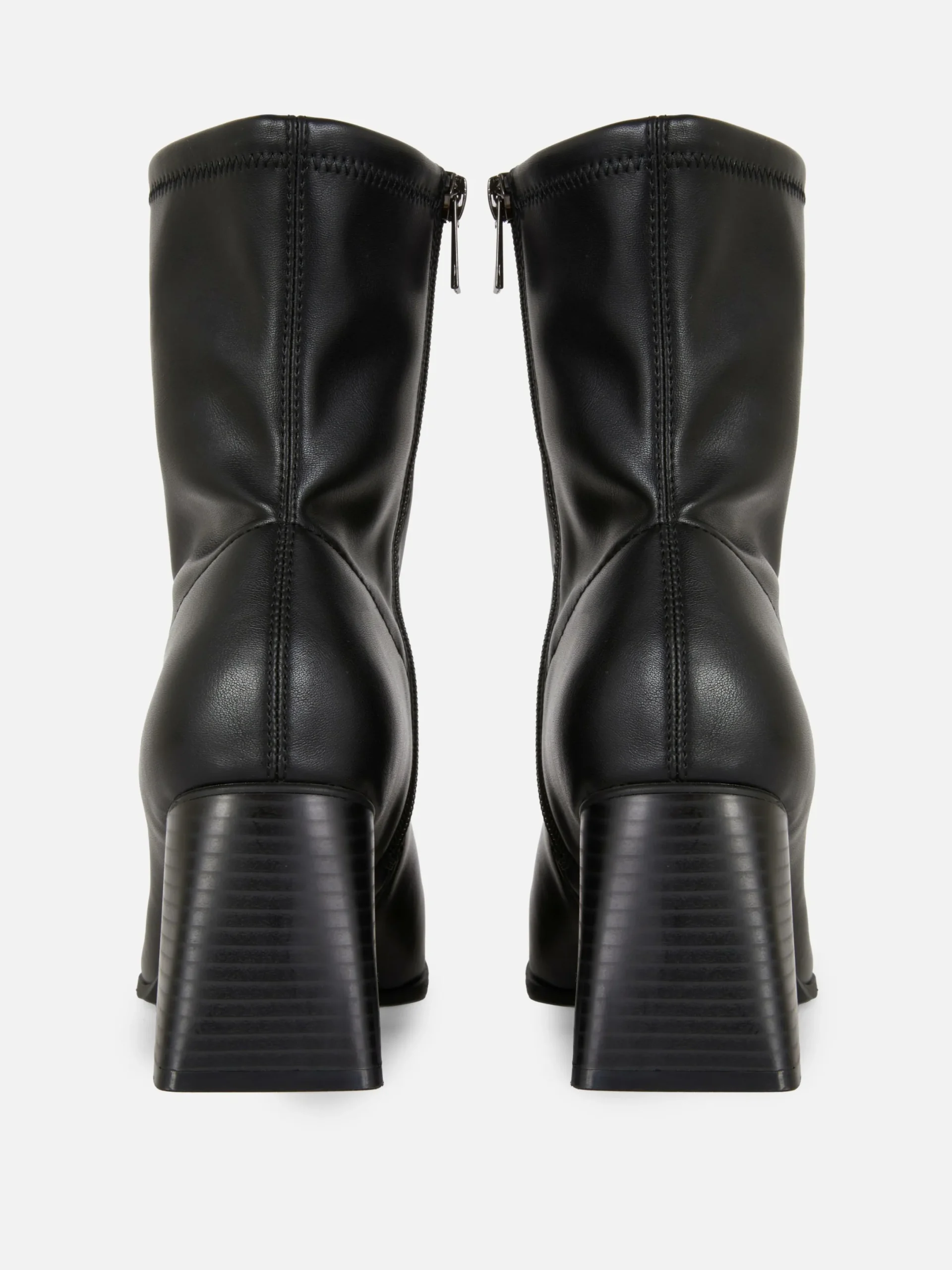 Bottes|Primark Bottines Stretch à Bout Carré Noir