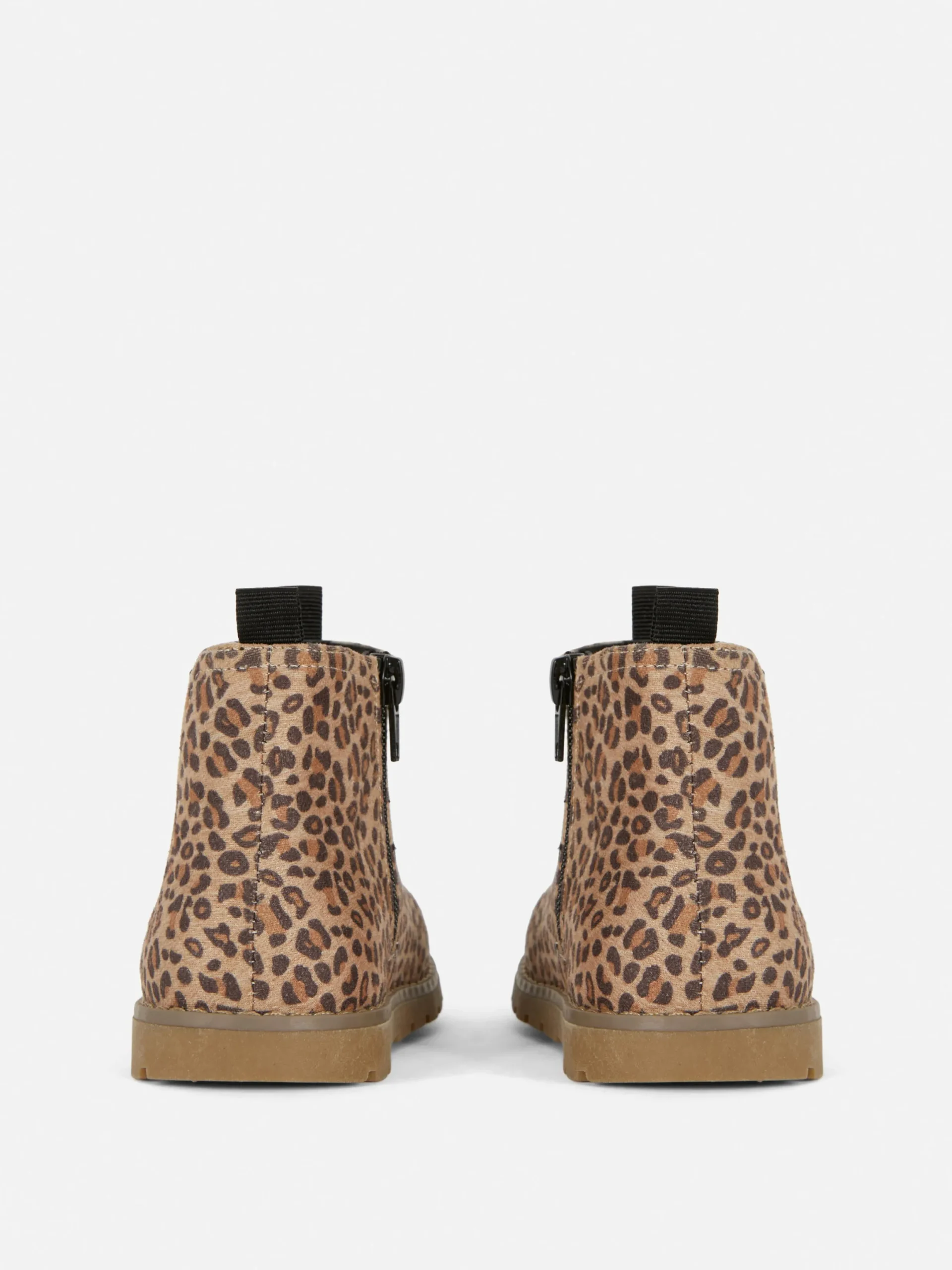 Bottes Et Bottes En Caoutchouc|Primark Bottines Zippées à Motif Léopard Fauve