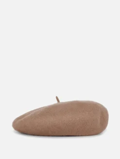 Chapeaux, Gants Et Écharpes|Primark Béret En Laine Naturel