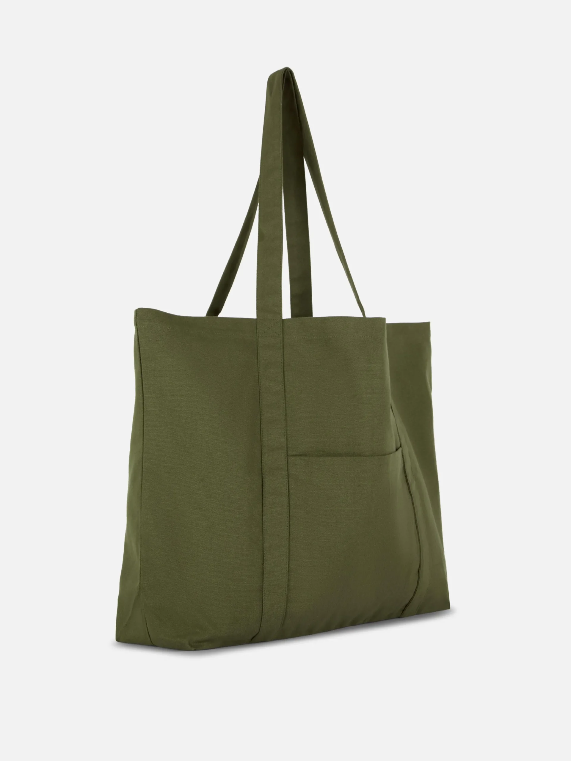 Sacs Et Porte-Monnaie|Primark Cabas Oversize En Toile Kaki