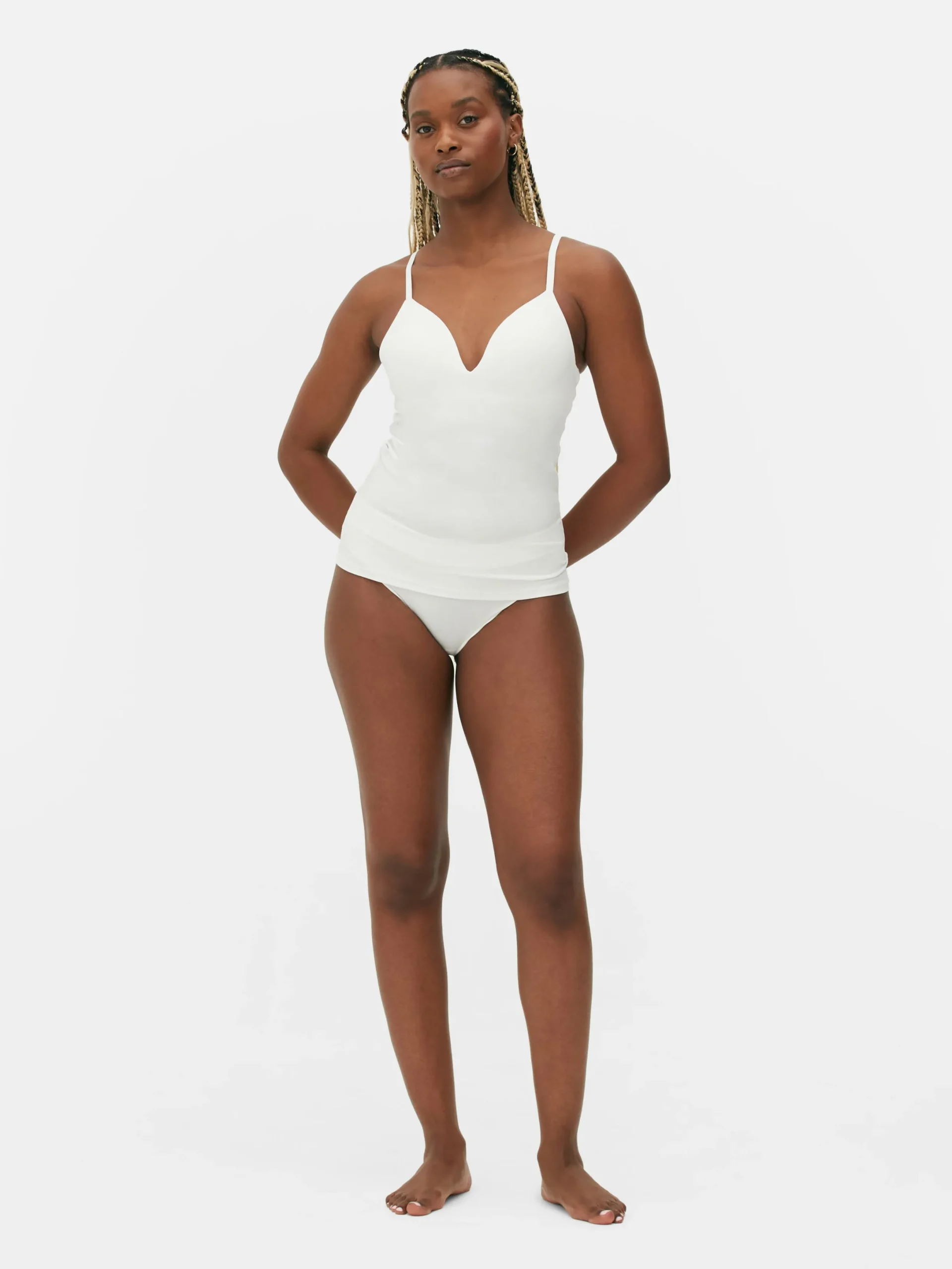 Sous-Vêtements Gainants|Primark Caraco Gainant à Bonnets Blanc