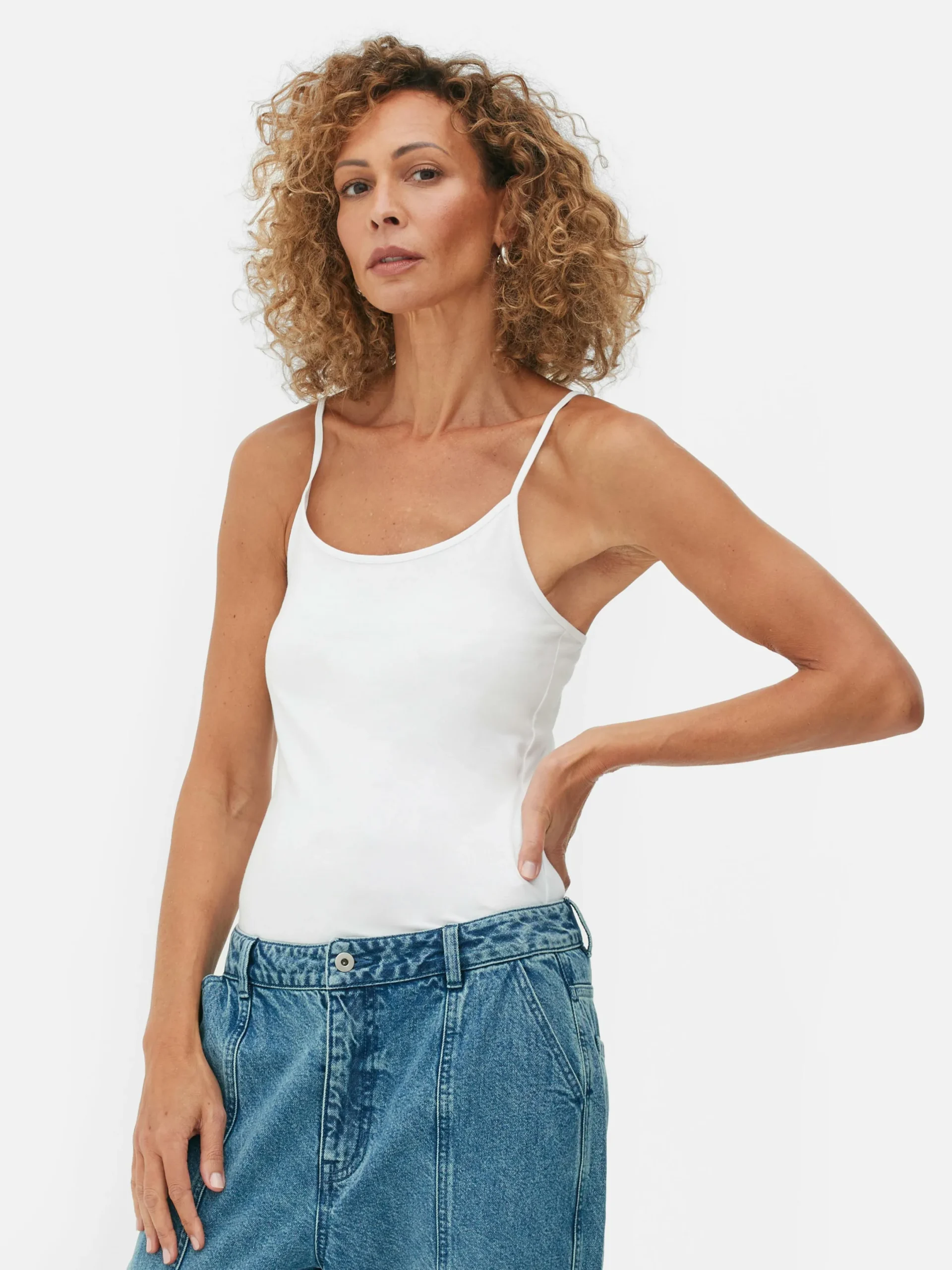 Hauts Et T-Shirts|Primark Caraco Stretch Blanc