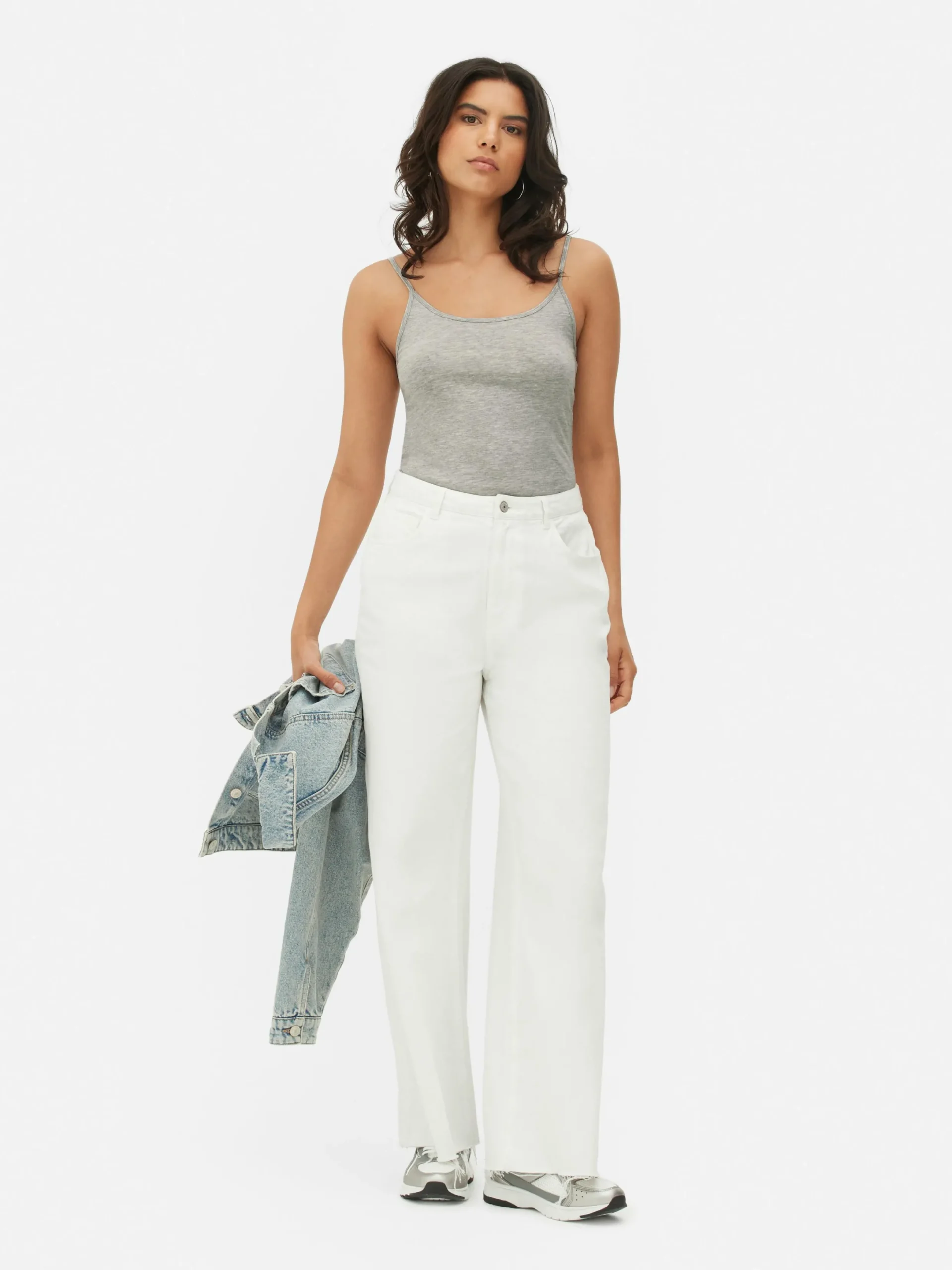 Hauts Et T-Shirts|Primark Caraco Stretch Décolleté Gris chiné