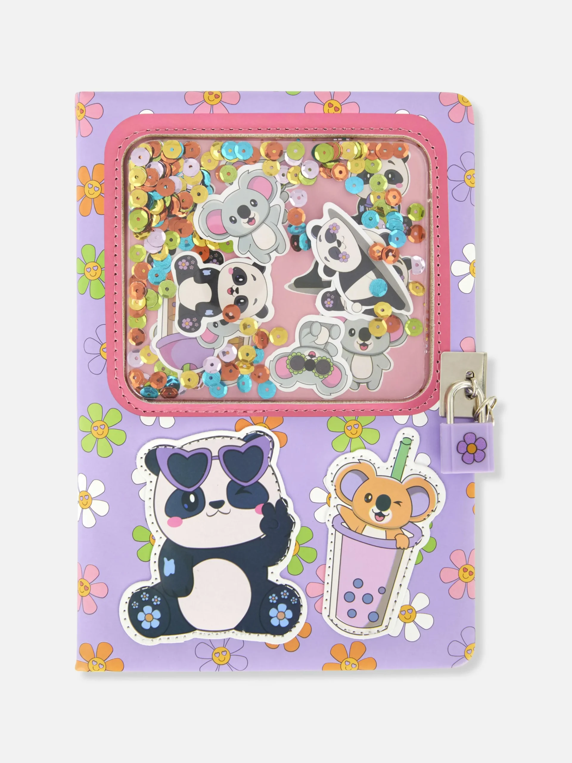 Carnets|Primark Carnet à Paillettes Et Motif Animaux Multicolore