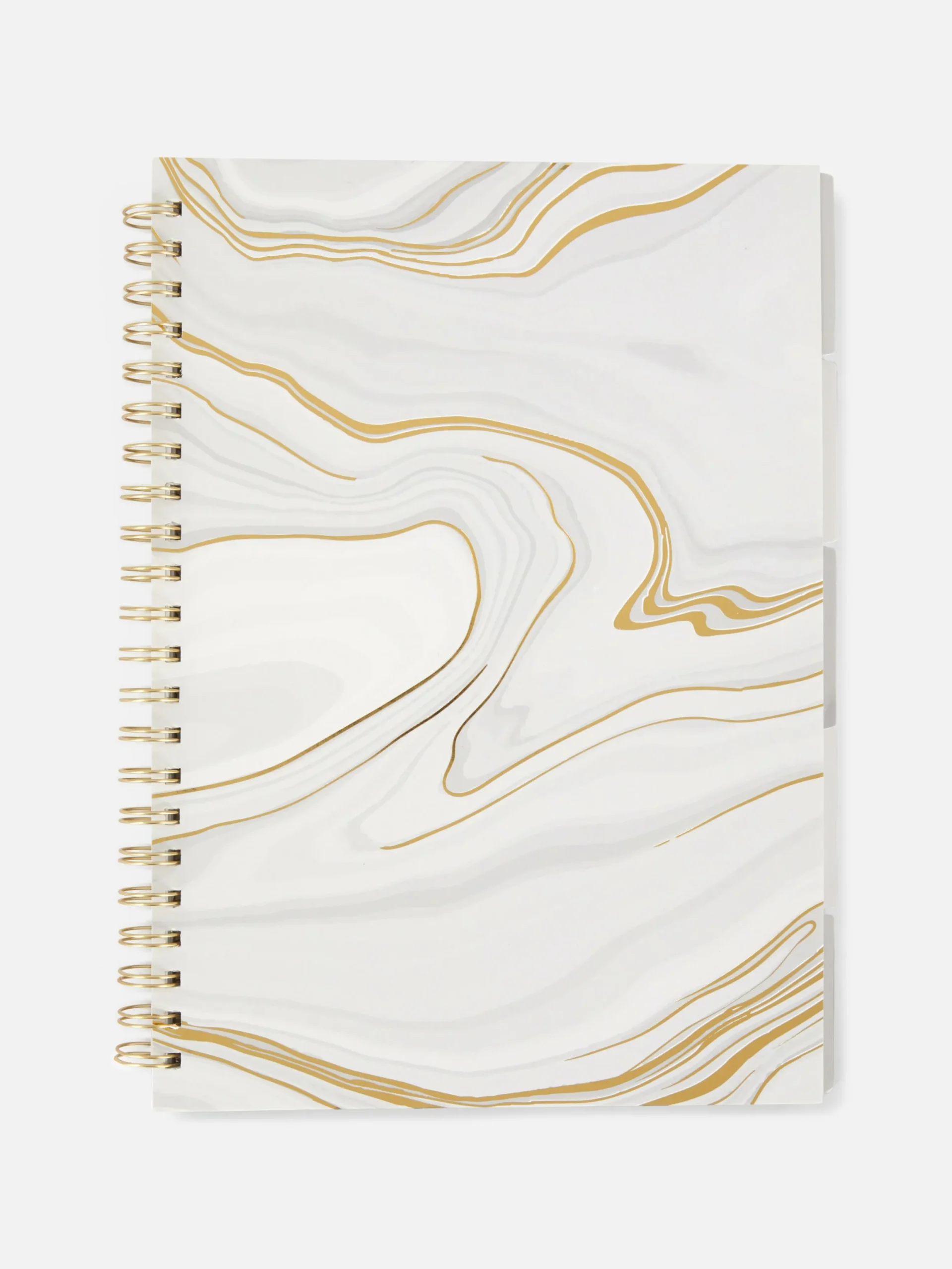 Carnets|Primark Carnet A4 Effet Marbré Crème