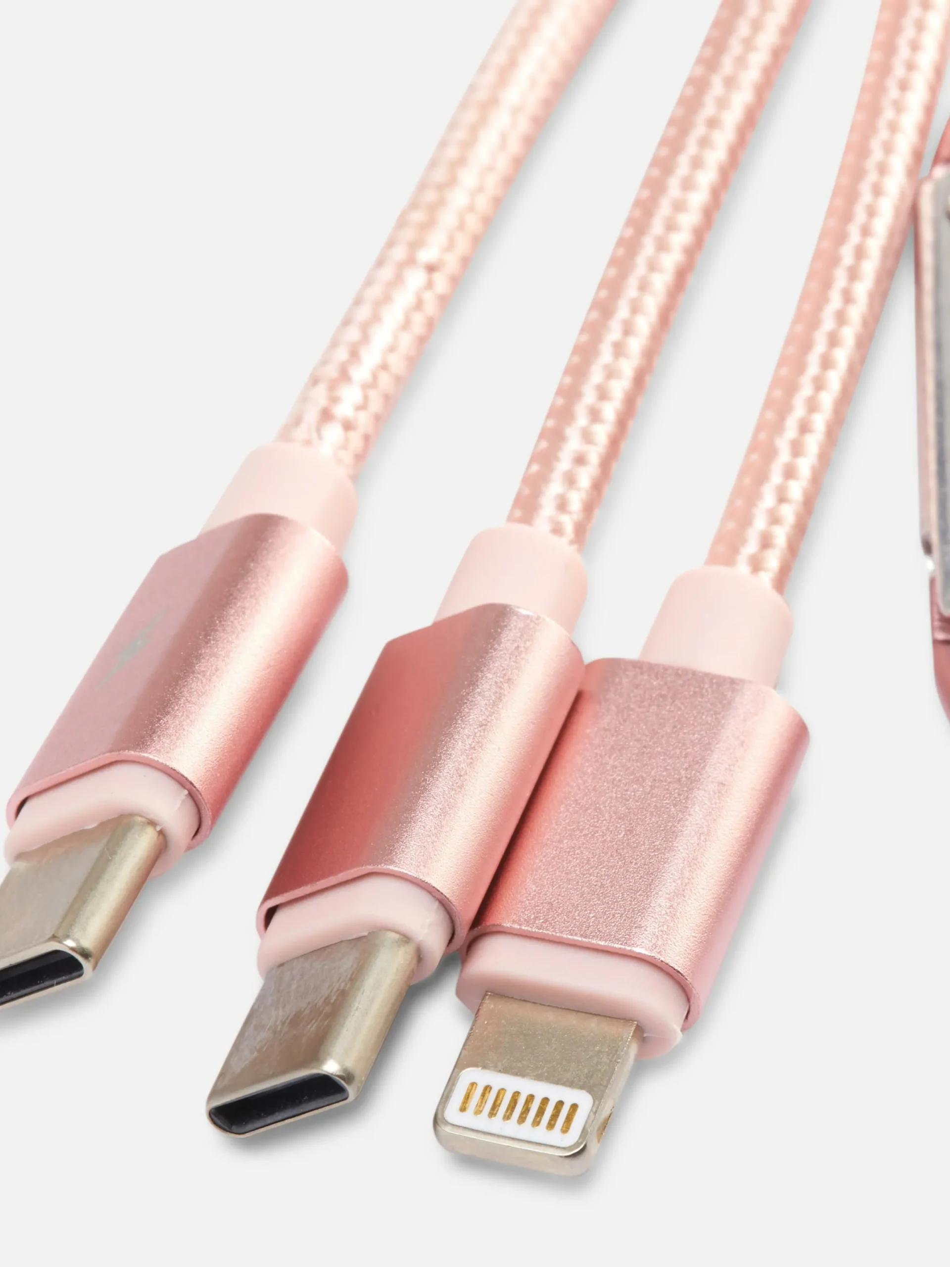 Chargeurs|Primark Câble De Chargeur 2-en-1 Rose