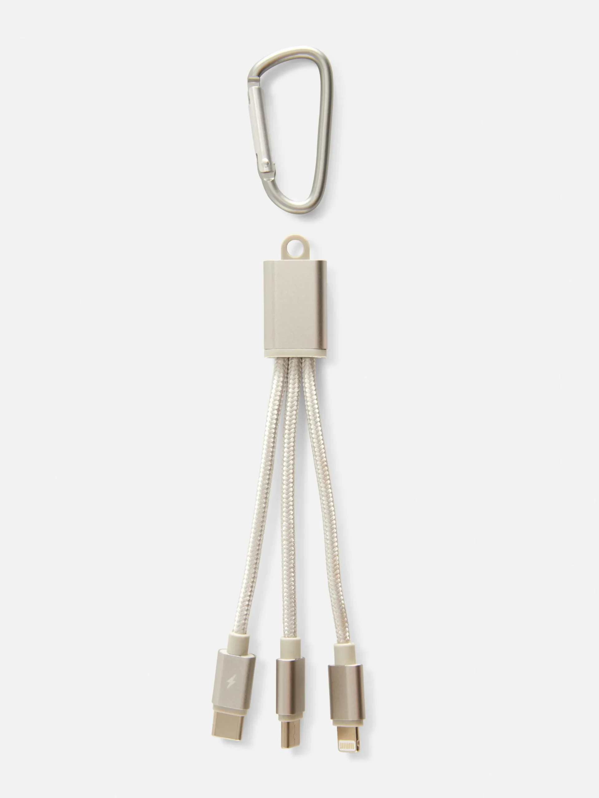Chargeurs|Primark Câble De Chargeur 2-en-1 Argent