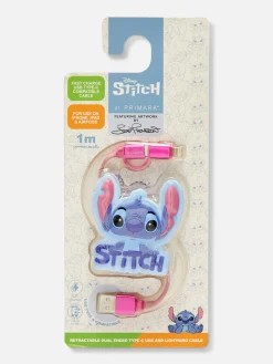 Chargeurs|Primark Câble USB En Forme De Disney Stitch Bleu