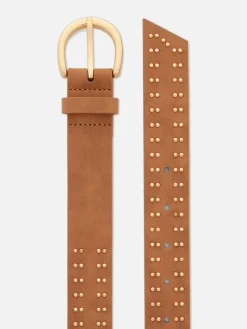 Ceintures|Primark Ceinture à Boucle Cloutée Fauve