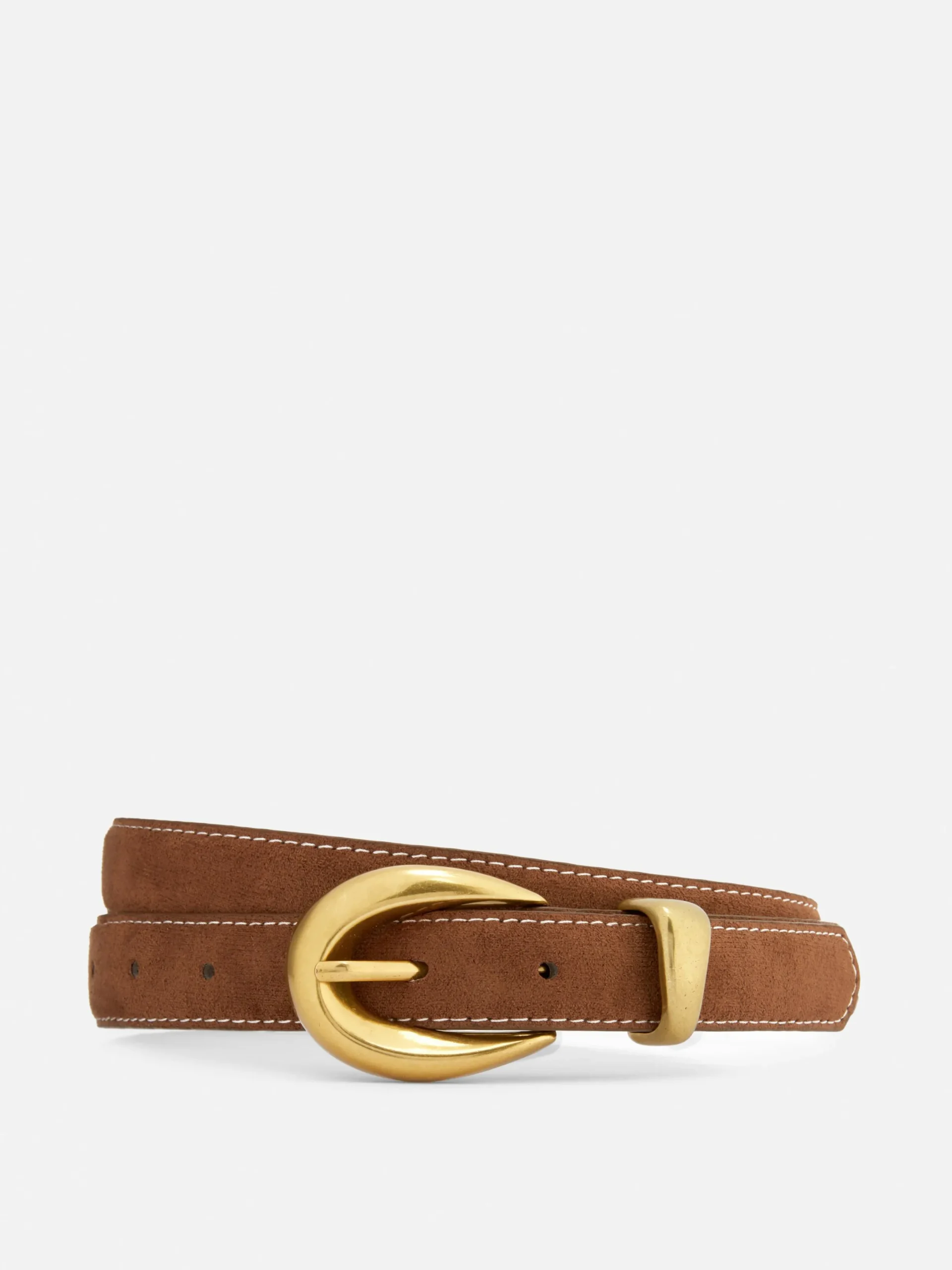 Ceintures|Primark Ceinture En Simili Cuir à Boucle Marron