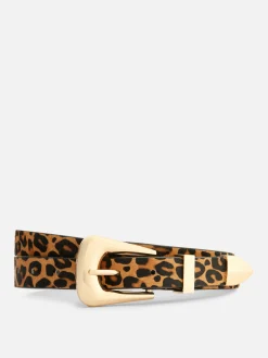 Ceintures|Primark Ceinture Texturée à Motif Léopard Multicolore