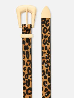 Ceintures|Primark Ceinture Texturée à Motif Léopard Multicolore