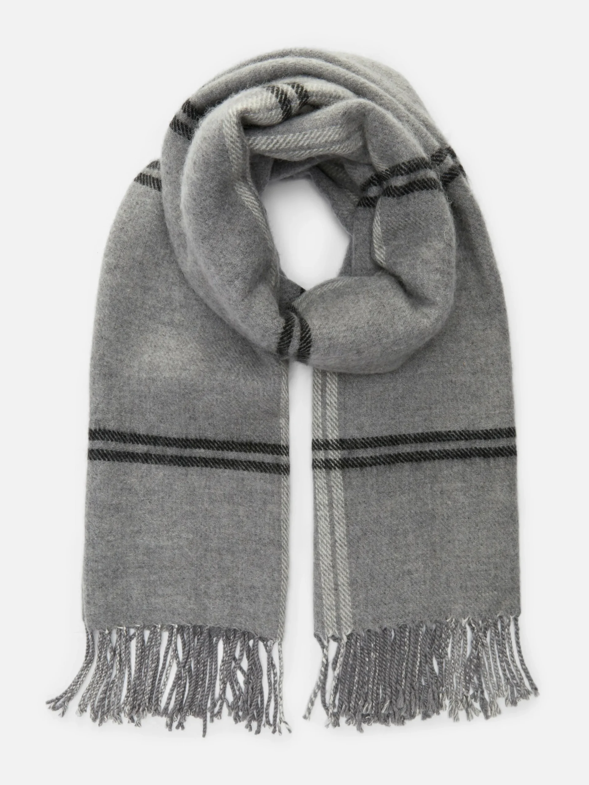 Chapeaux, Gants Et Écharpes|Primark Écharpe à Carreaux The Edit Gris