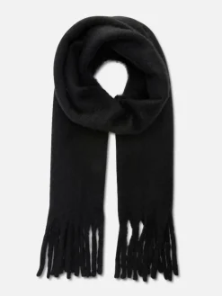 Chapeaux, Gants Et Écharpes|Primark Écharpe Brossée à Pampilles Noir