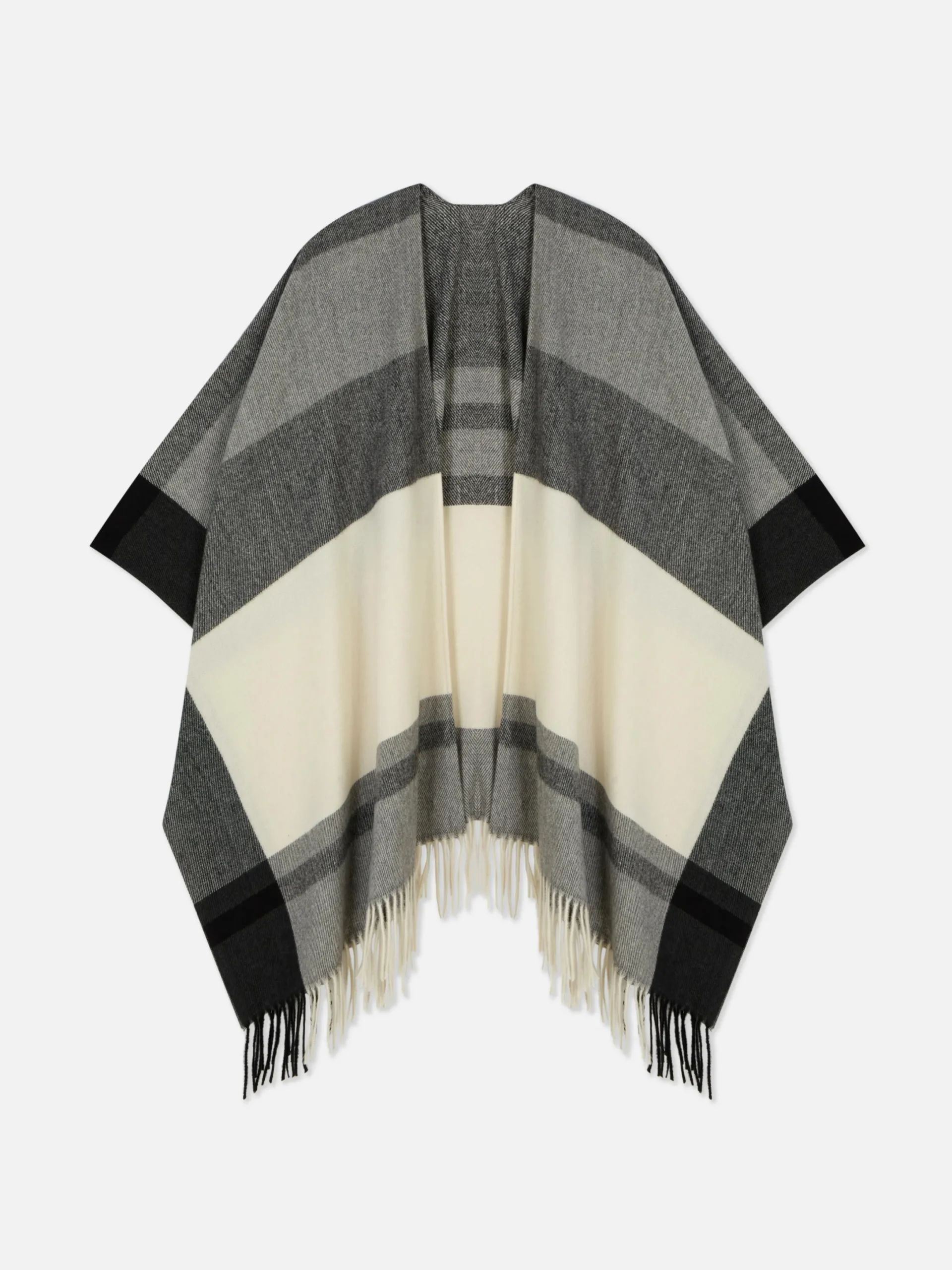 Chapeaux, Gants Et Écharpes|Primark Écharpe Façon Cape à Carreaux Beige
