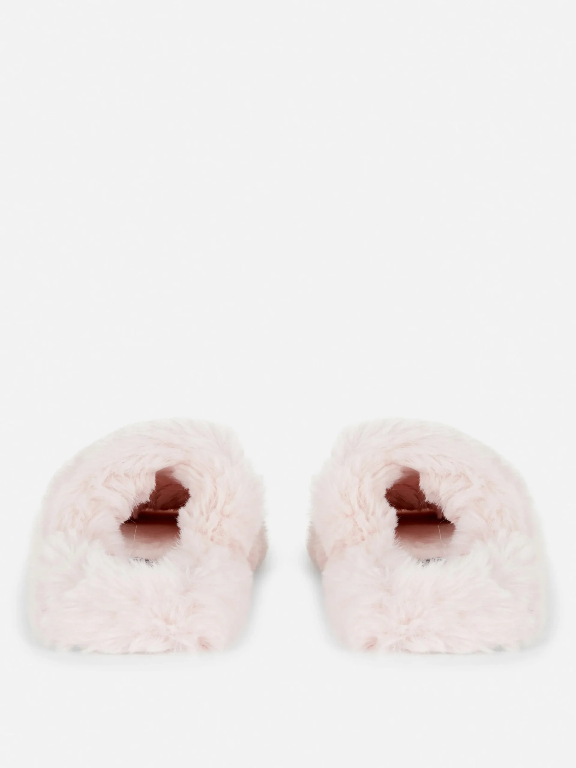 Chaussons|Primark Chaussons Duveteux à Double Bride Rose