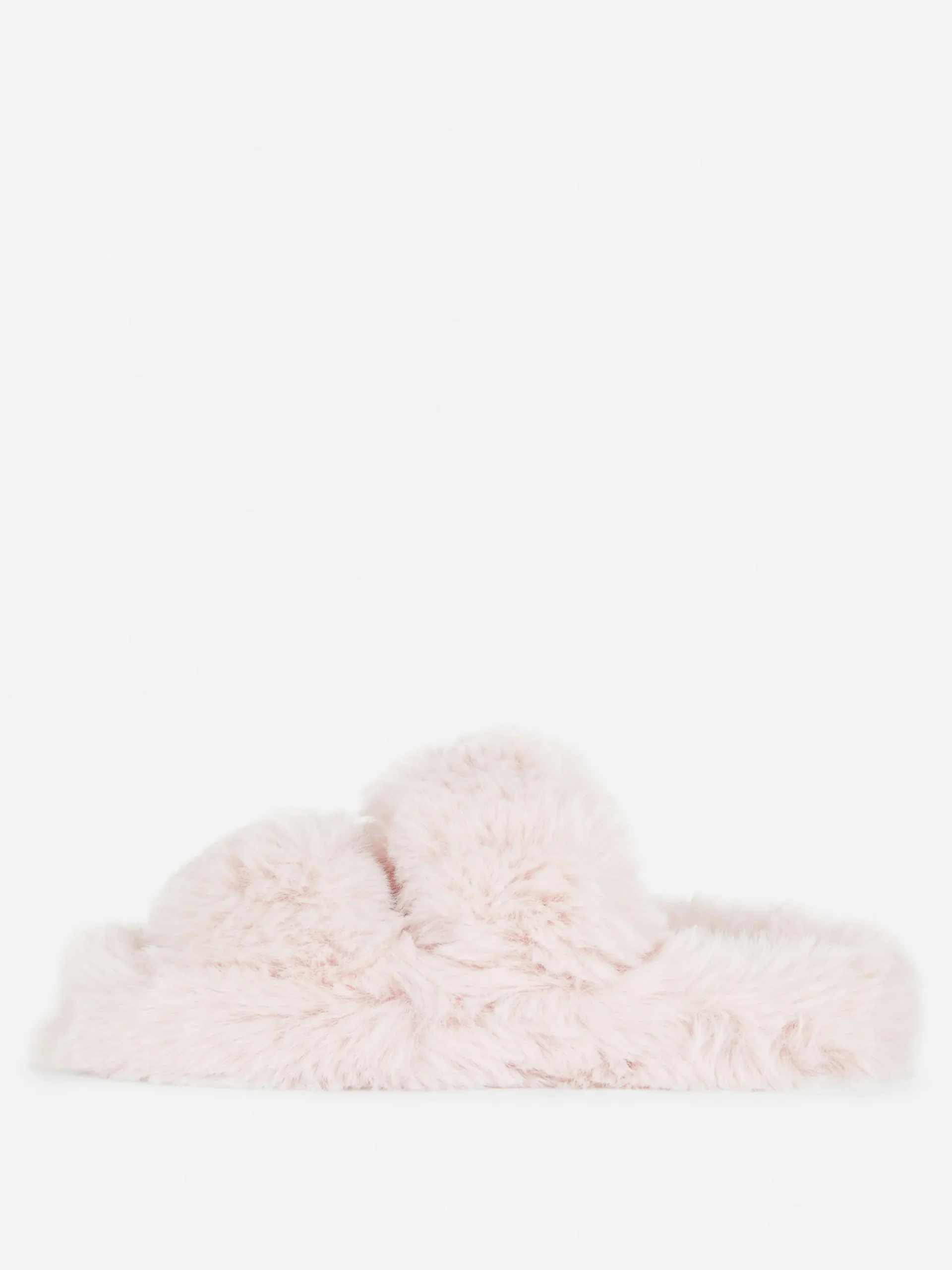 Chaussons|Primark Chaussons Duveteux à Double Bride Rose