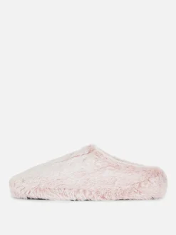 Chaussons|Primark Chaussons En Fausse Fourrure Rose