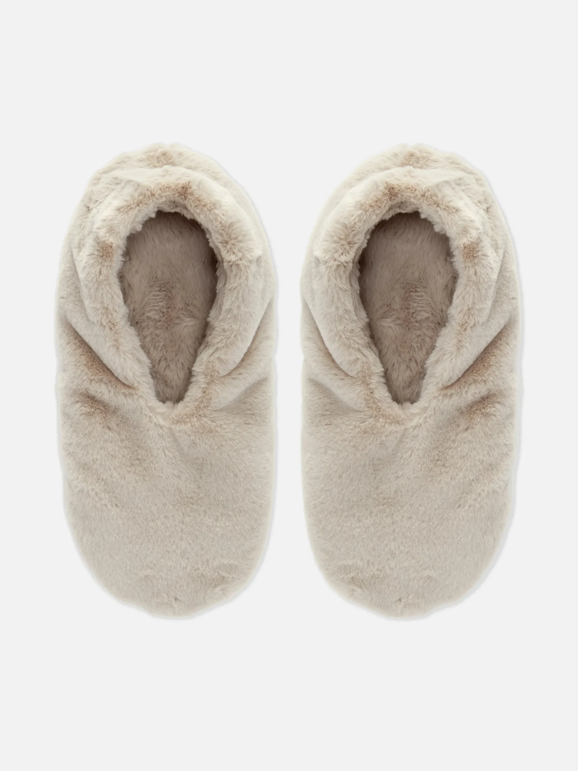 Chaussettes|Primark Chaussons En Fausse Fourrure Moka