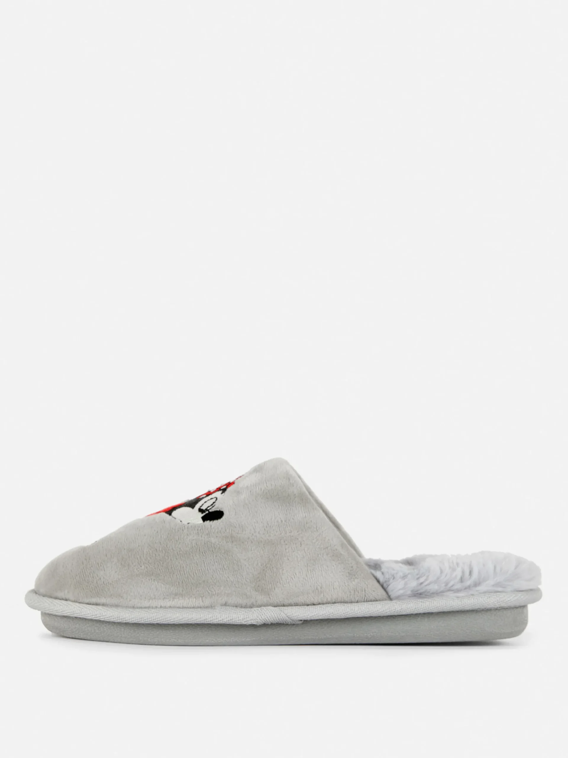 Chaussons|Primark Chaussons Fourrés Disney Minnie Et Mickey Mouse Gris