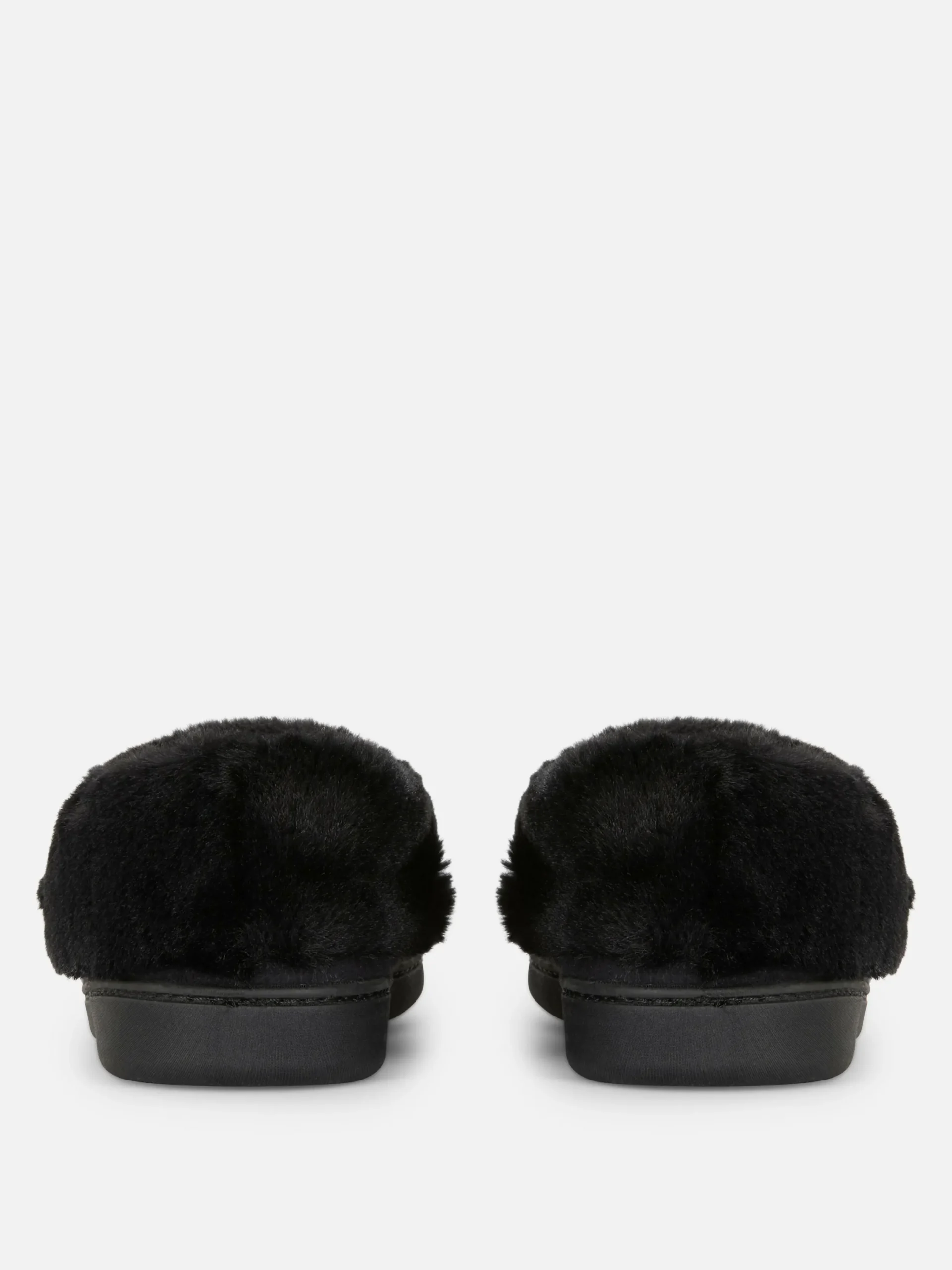 Chaussons|Primark Chaussons Mocassins Doublés En Fausse Fourrure Noir