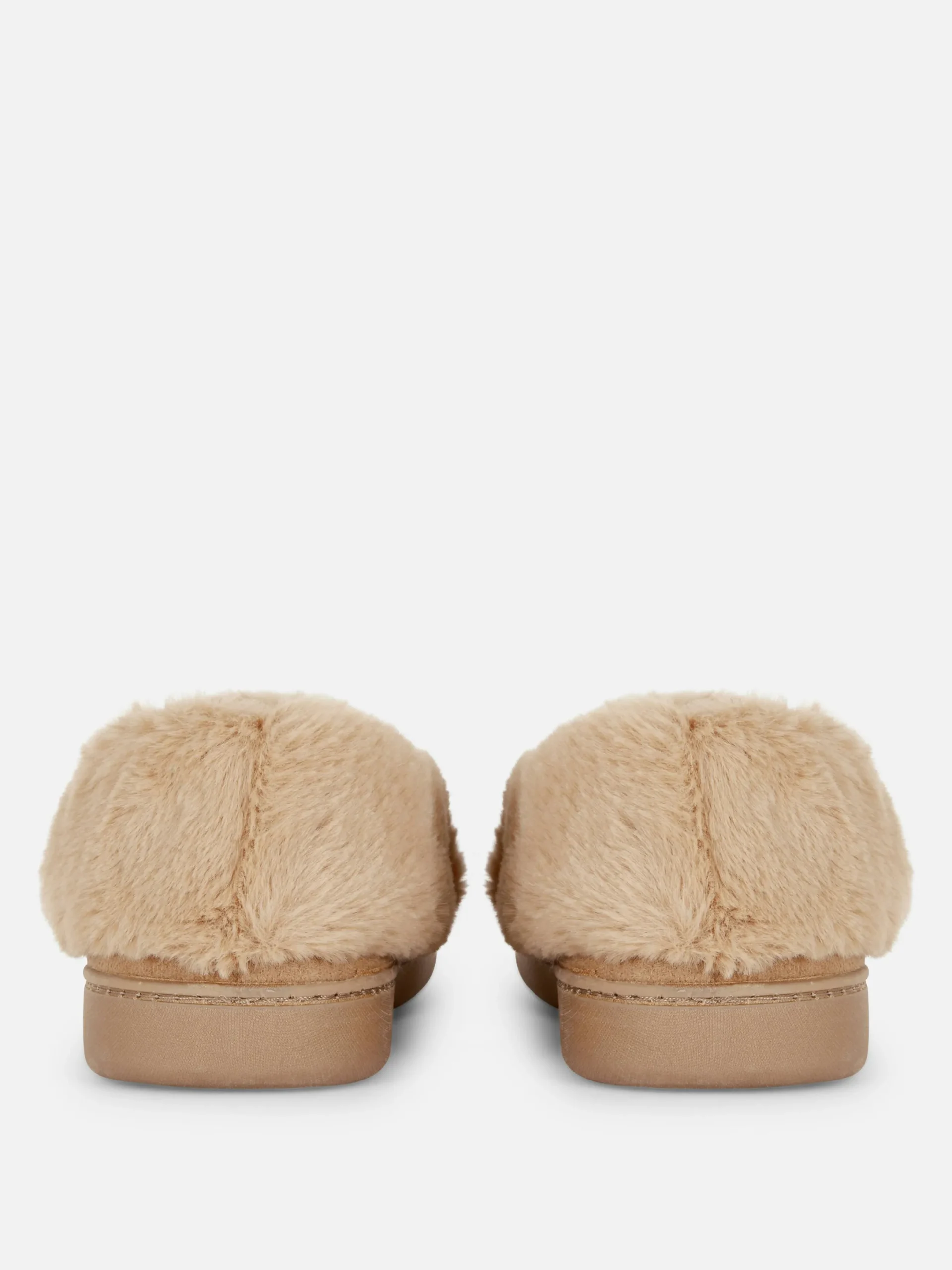 Chaussons|Primark Chaussons Mocassins Doublés En Fausse Fourrure Beige
