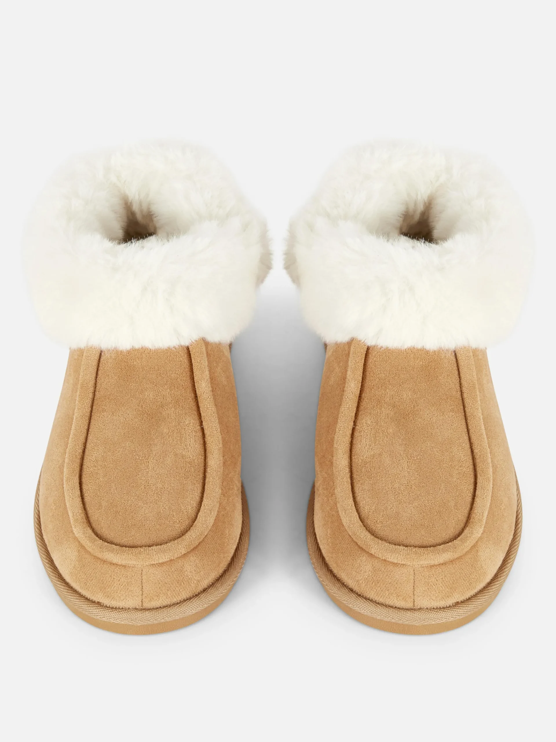 Chaussons|Primark Chaussons Mocassins Doublés En Fausse Fourrure Marron
