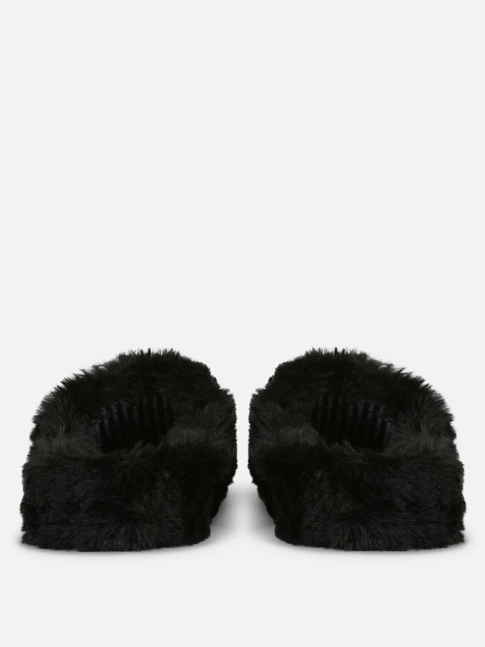 Beetlejuice|Accessoires Halloween|Primark Chaussons Mule Duveteux Beetlejuice Noir/Blanc