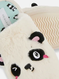 Chaussons|Primark Chaussons Mules à Motif Panda En 3D Sable