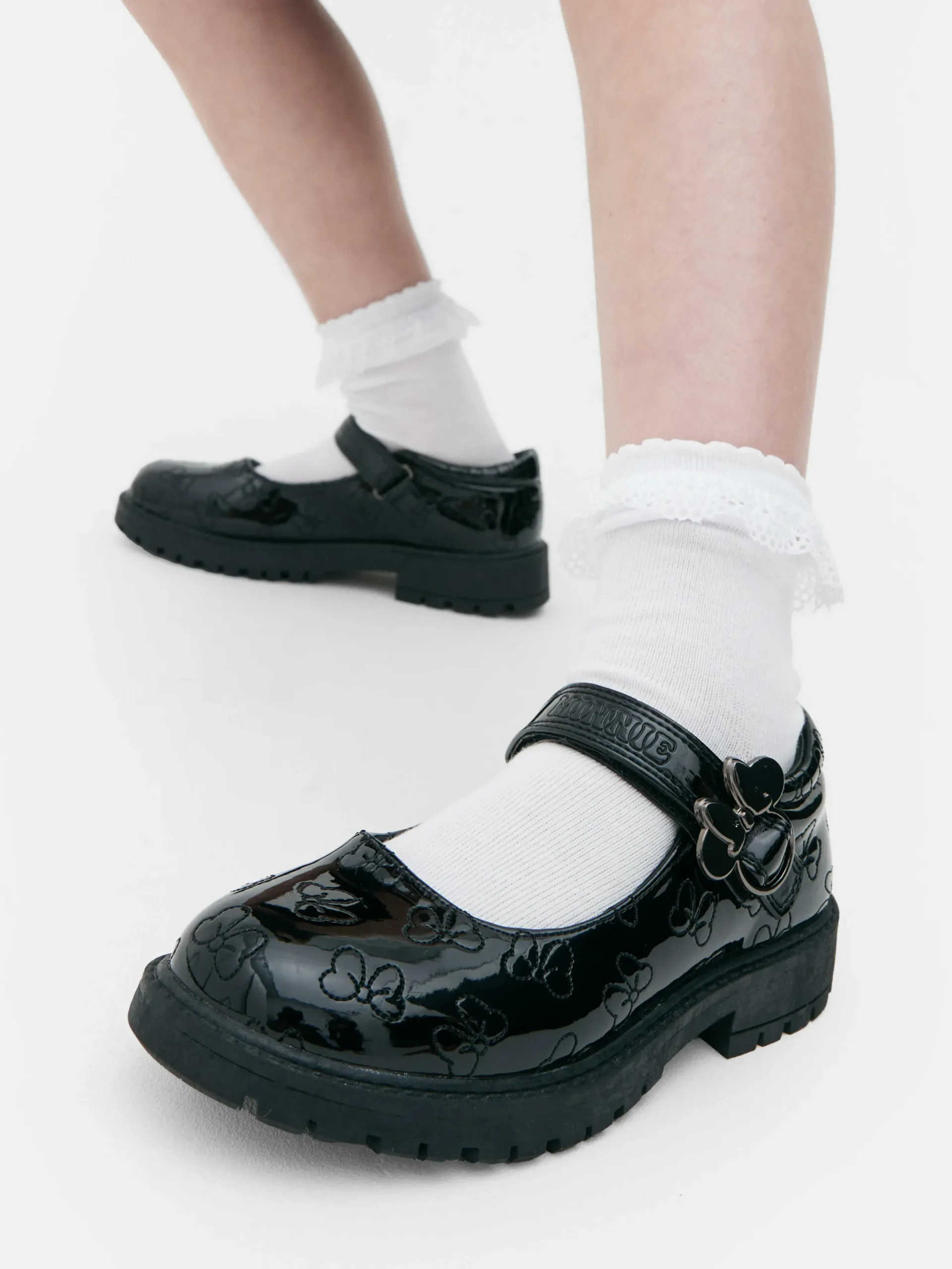 Ballerines|Primark Chaussures D'école Vernies Disney Minnie Mouse Noir