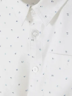 Hauts Et T-Shirts|Primark Chemise à Manches Courtes Et Motifs Blanc