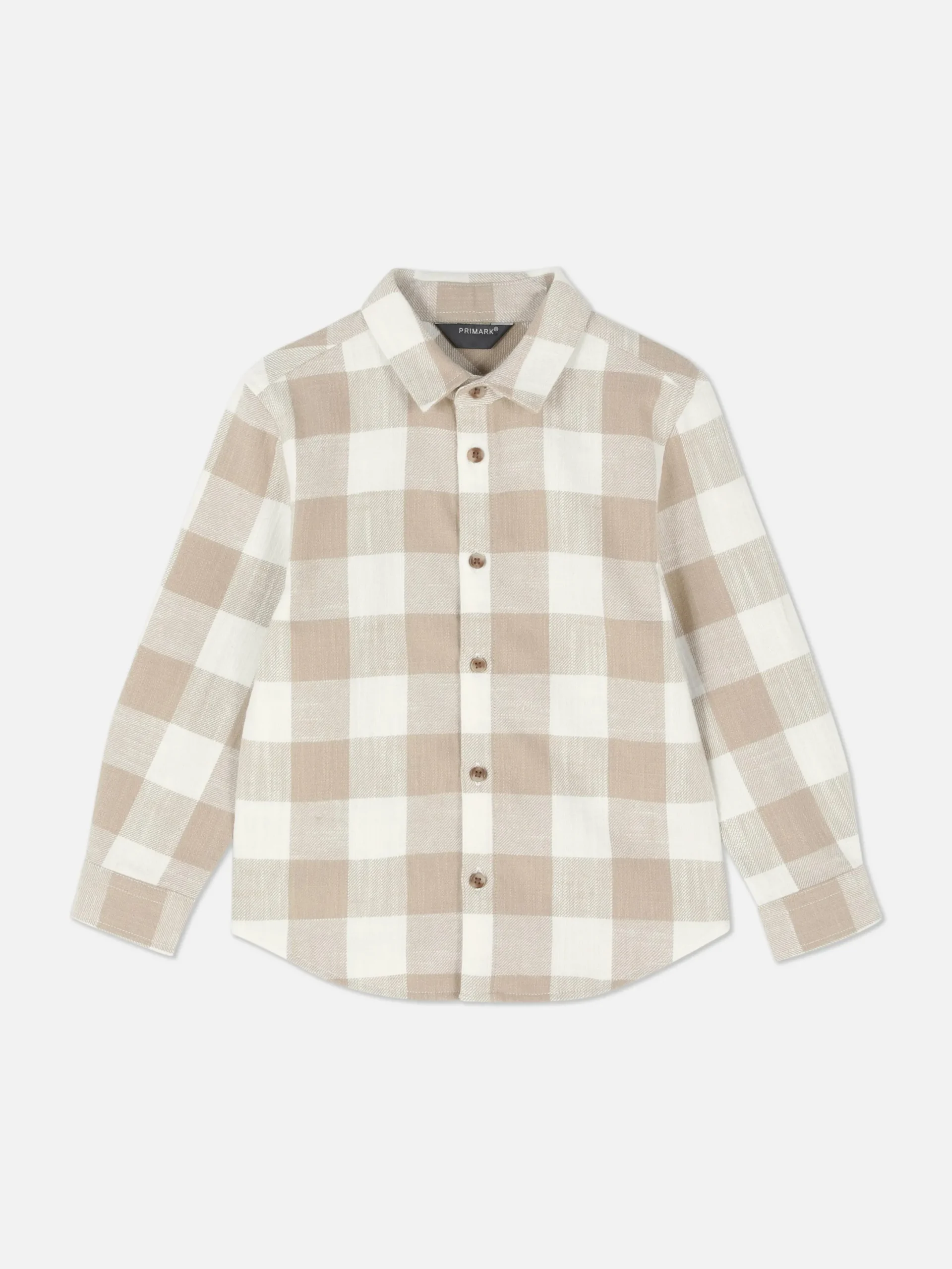 Chemises|Primark Chemise à Manches Longues à Carreaux Écru